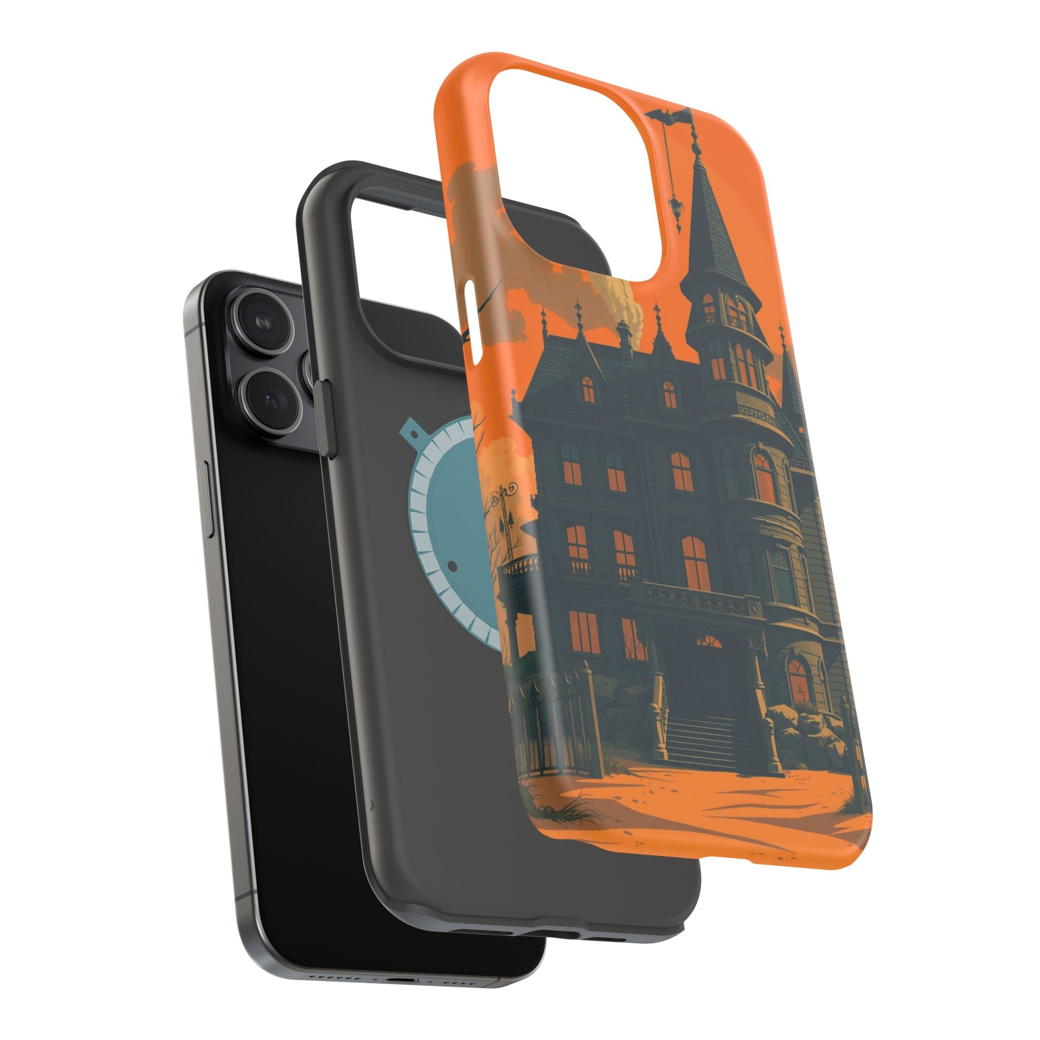 iPhone Vibrant Haunted Mansion Design Slim Everyday Designer Case · iPhone Case