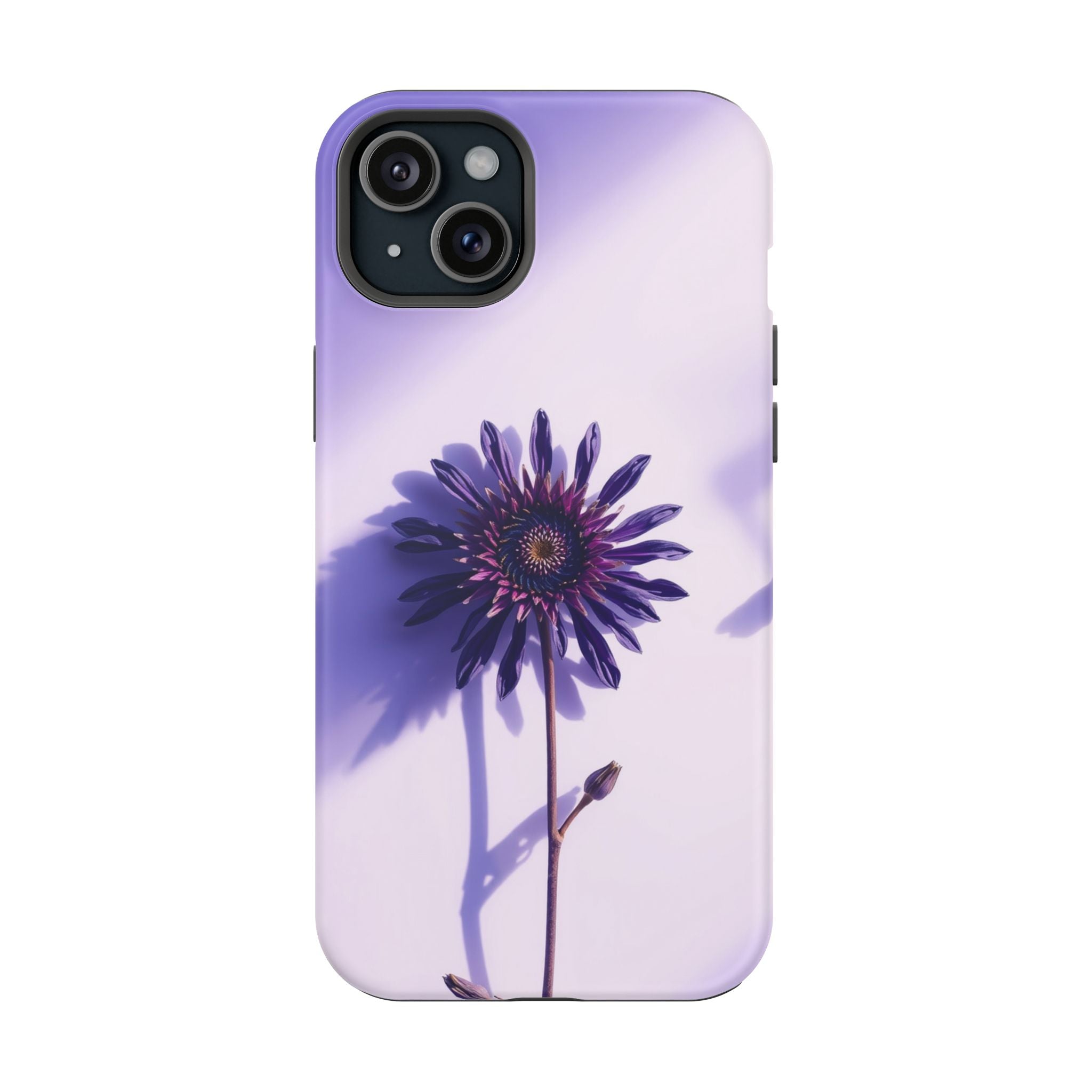 iPhone Indigo And Violet Dried Flower Flat Lay Soft iPhone Finish · iPhone Case