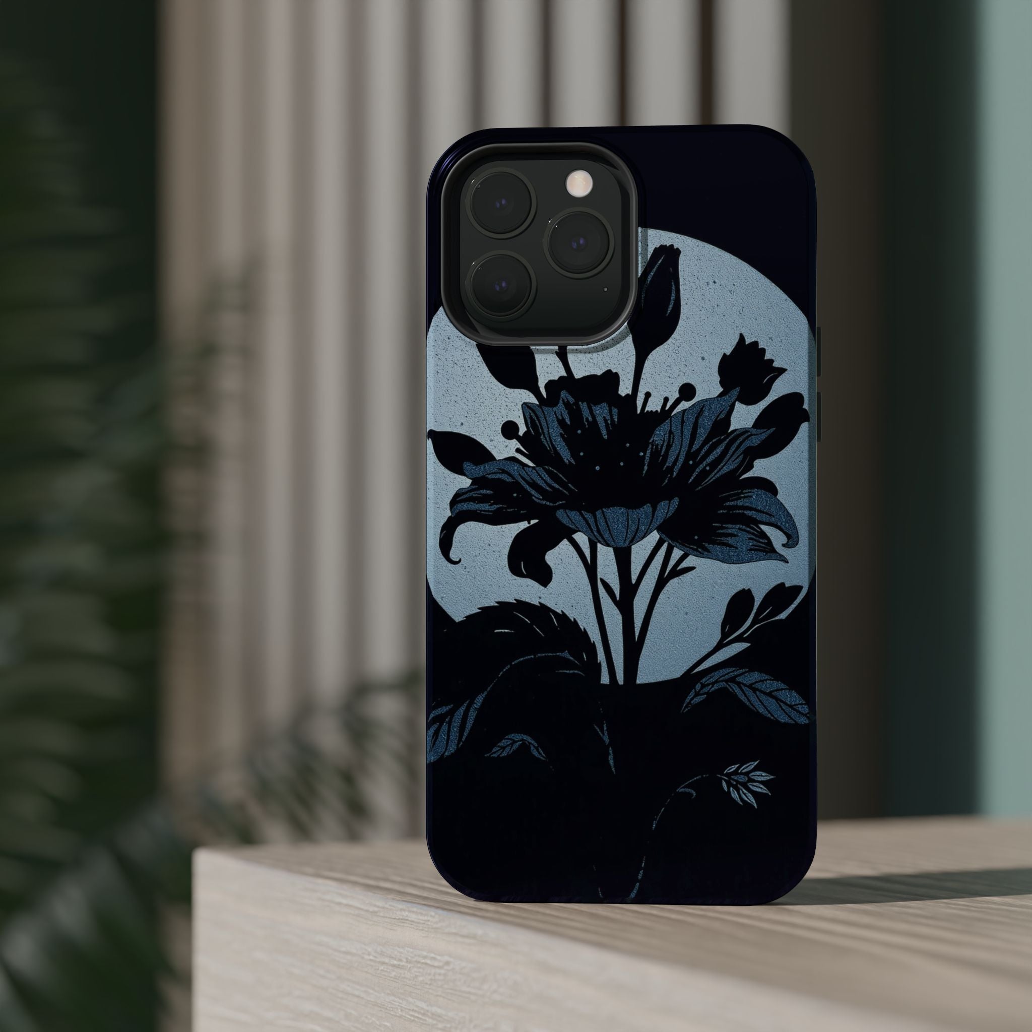 iPhone Radiant Floral Silhouette Design Slim Everyday Designer Case · iPhone Cas