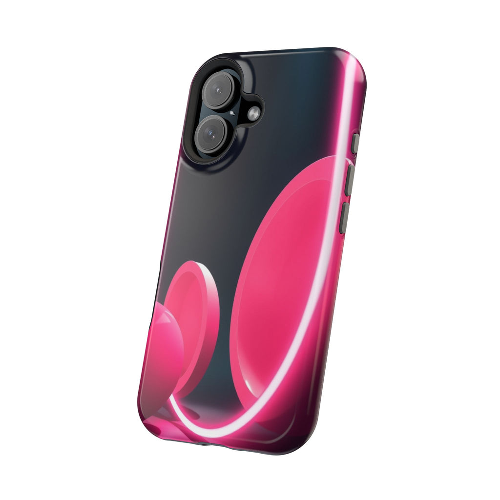 iPhone 1960s Mod Circles Neon Cyberpunk Slim Everyday Designer Case · iPhone Cas