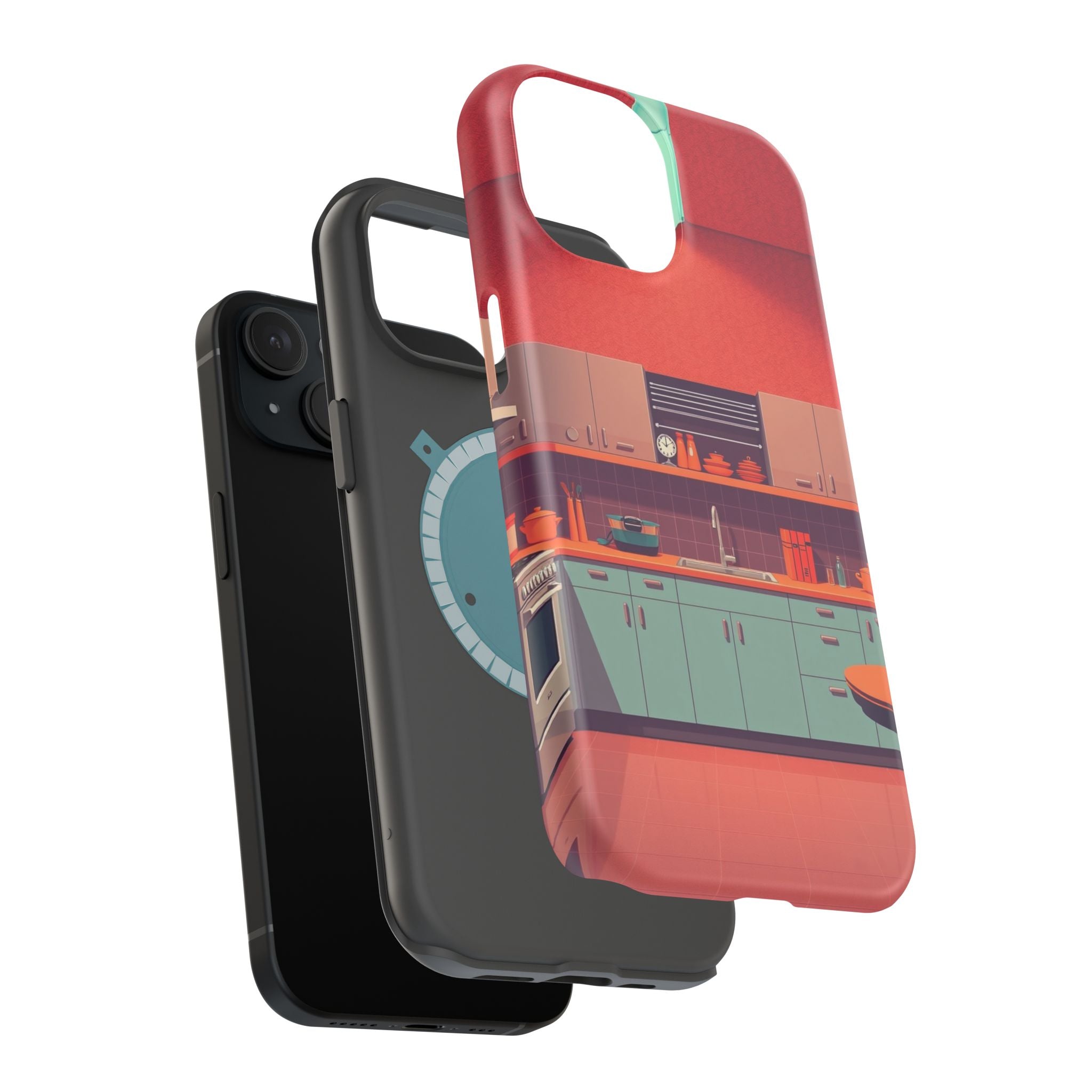 iPhone Earthy 1950s Kitchen Design Bold Modern Everyday Snap Case · iPhone Case