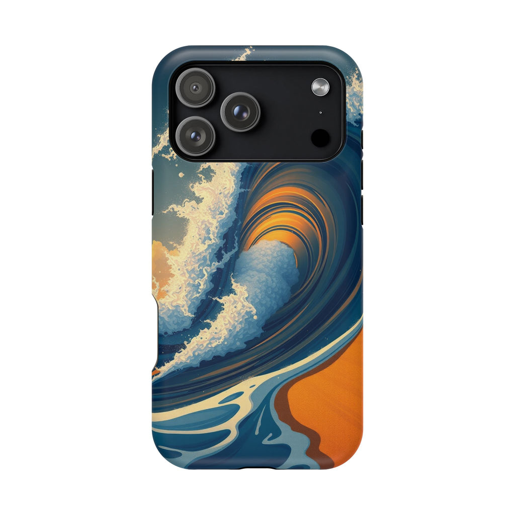 iPhone Ocean Wave Crash Dark Academia Slim Everyday Designer Case · iPhone Case