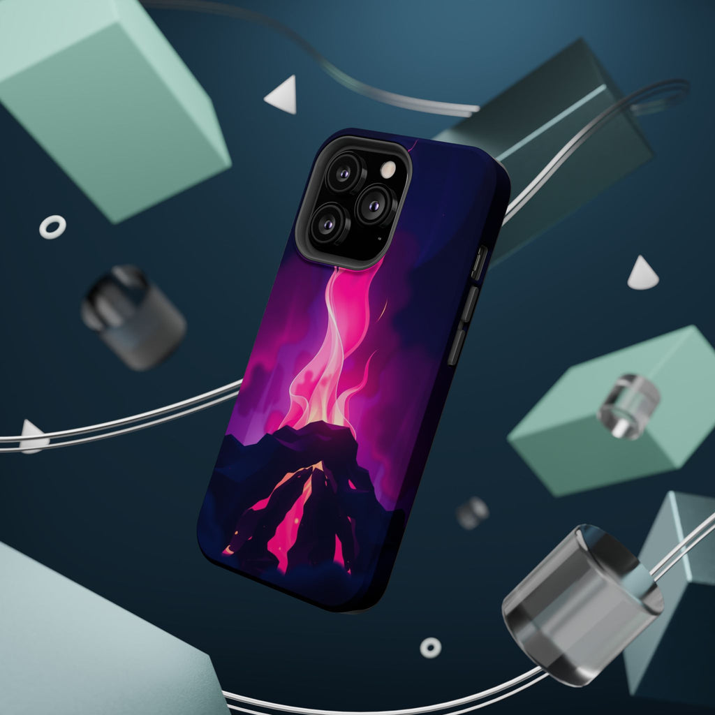 iPhone Cyan And Magenta Wildfire Glow Slim Everyday Designer Case · iPhone Case