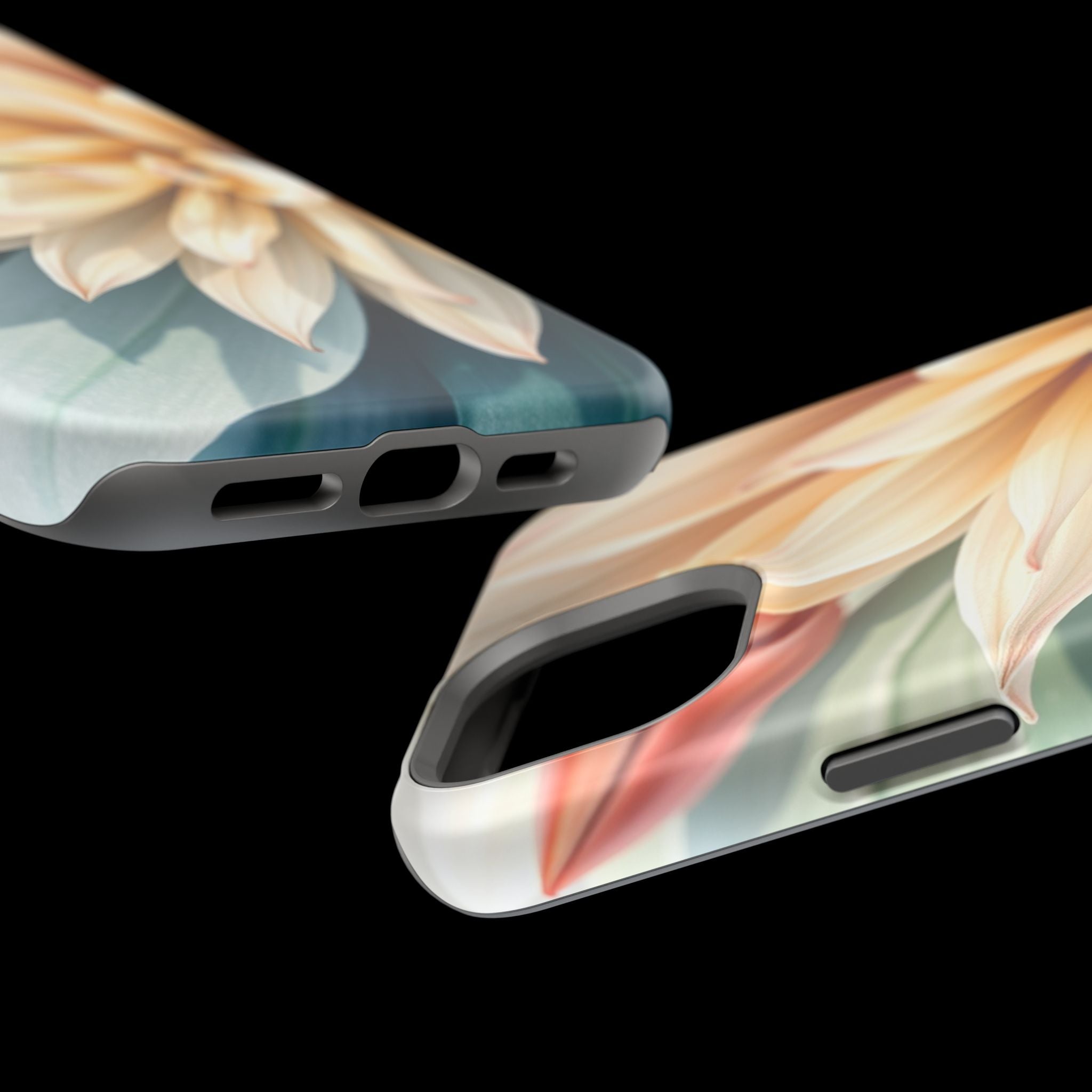 iPhone Neon Floral Radiant Design Clean Minimal Snap Case · iPhone Case