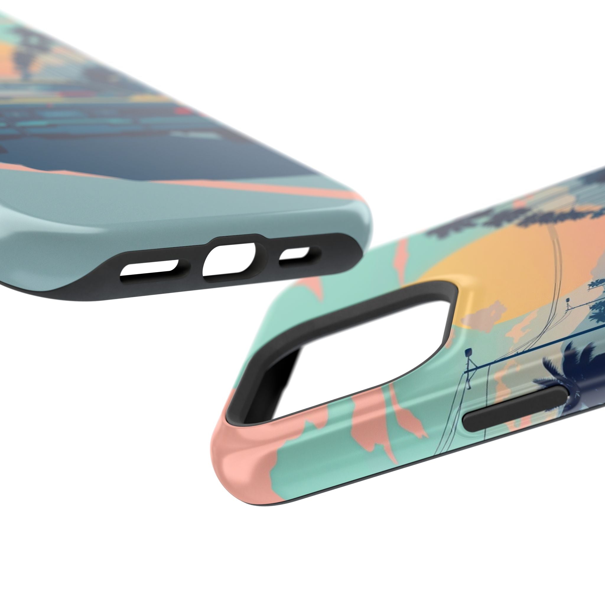 iPhone Sunset Drive 80s Pop Art Bold Slim Everyday Designer Case · iPhone Case