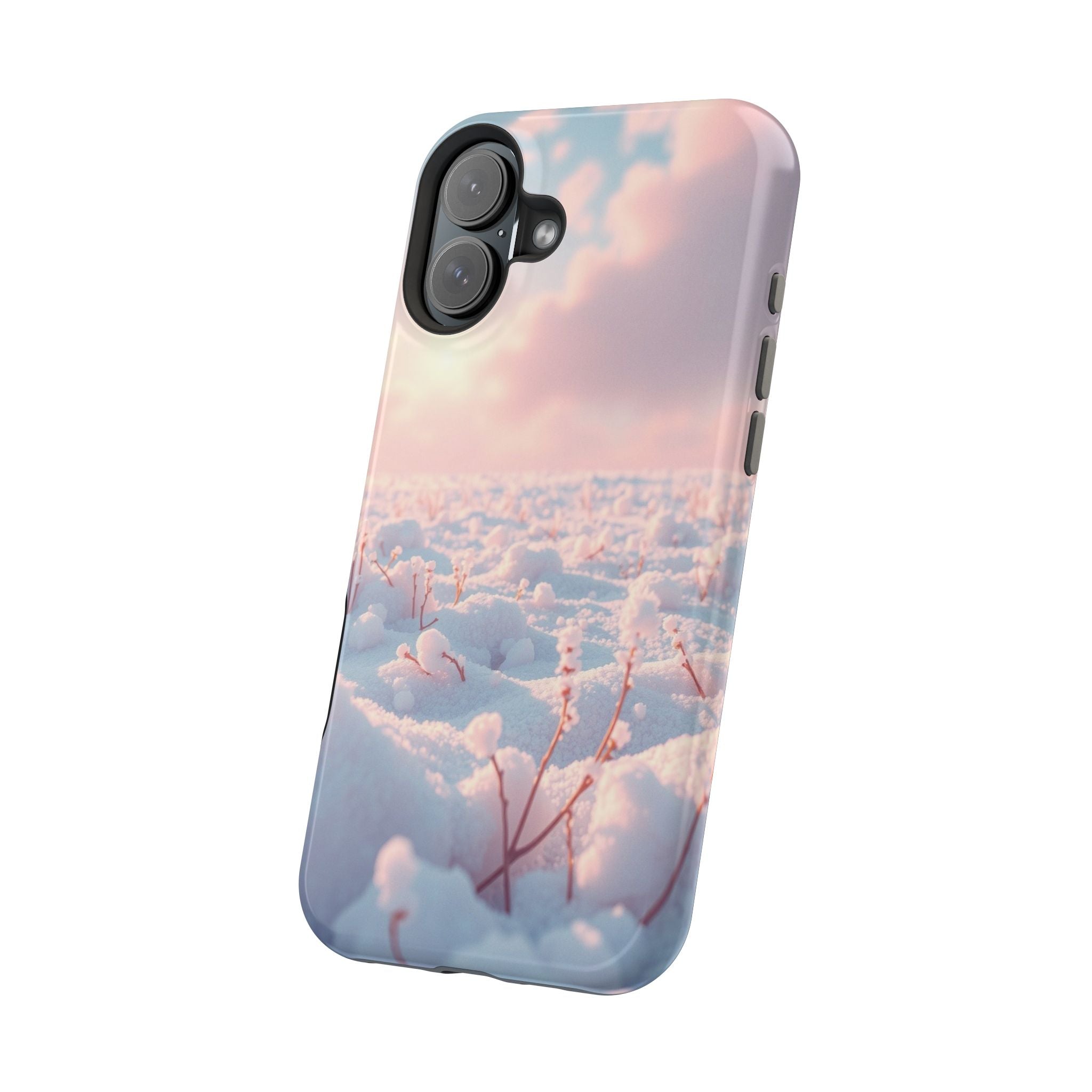 iPhone Snow Field Enchanted Art 13 Bold Modern Everyday Snap Case · iPhone Case