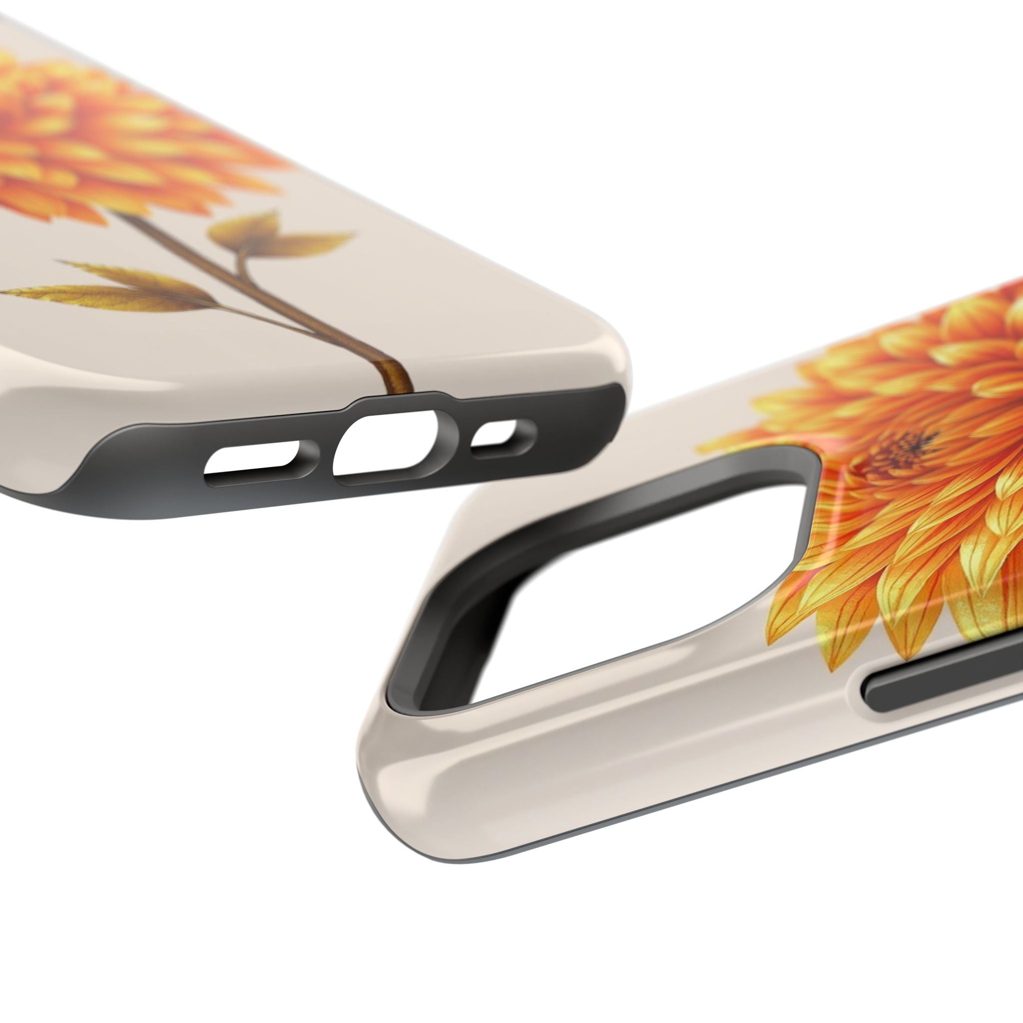 iPhone Chrysanthemum Classic Gold Foil Luxury Slim iPhone Everyday · iPhone Case
