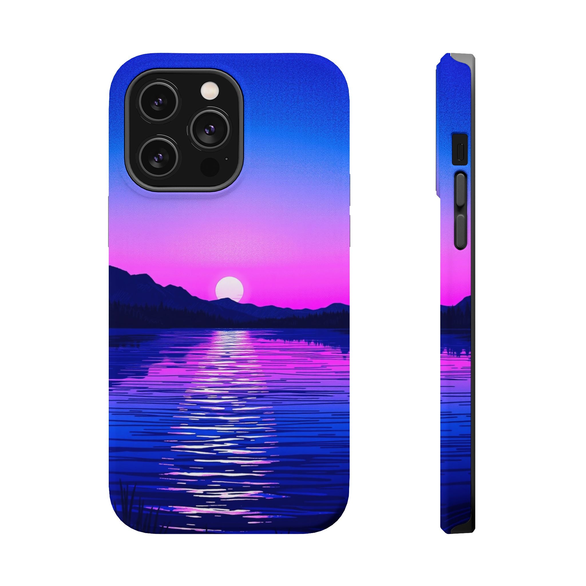 iPhone Indigo And Violet Lake at Twilight Slim iPhone Everyday Designer · iPhone
