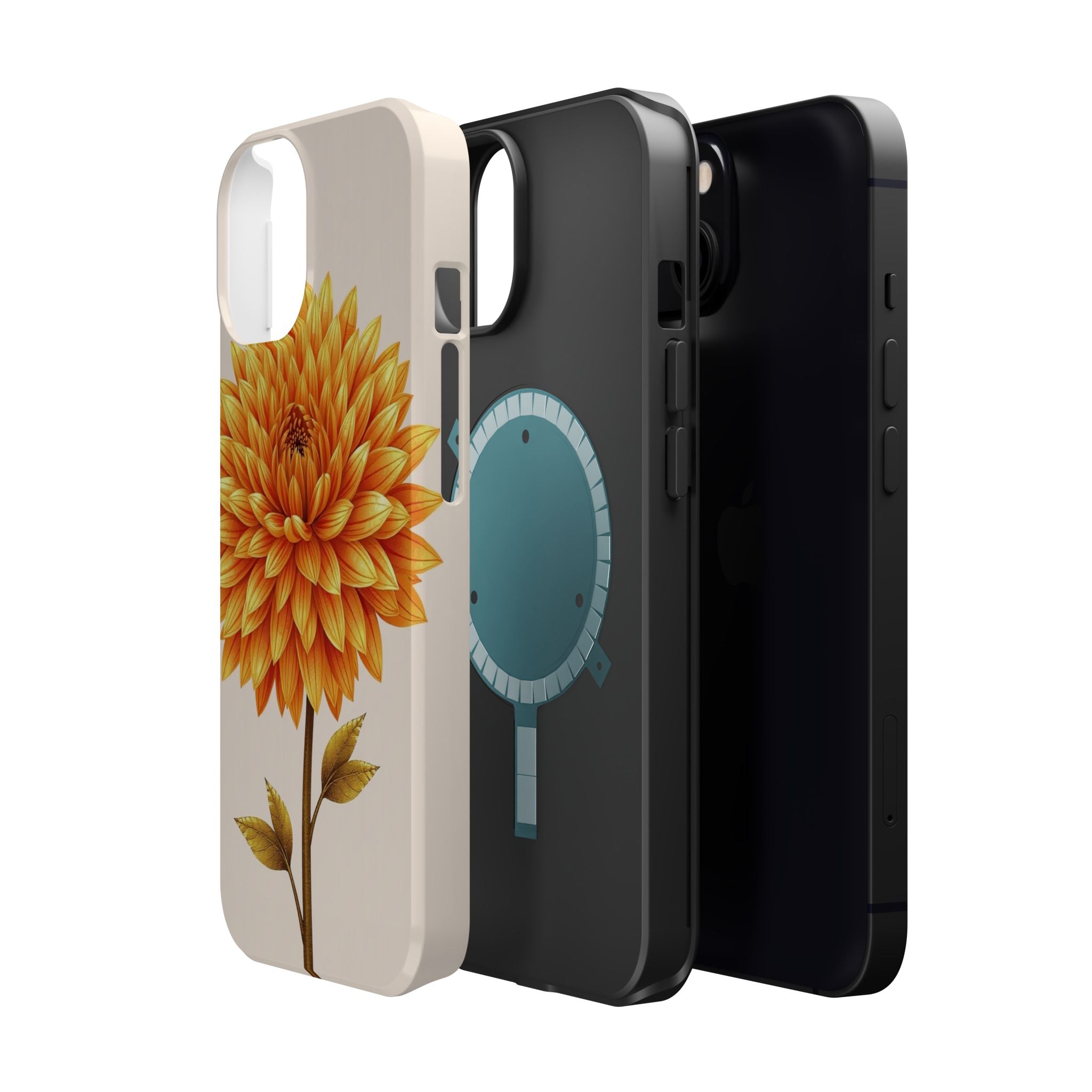 iPhone Chrysanthemum Classic Gold Foil Luxury Slim iPhone Everyday · iPhone Case