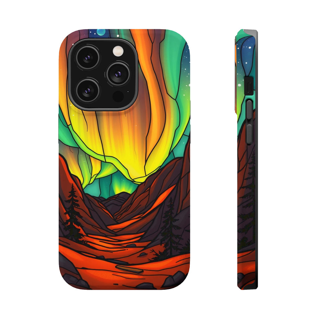iPhone Vibrant Northern Lights Design Slim Everyday Designer Case · iPhone Case