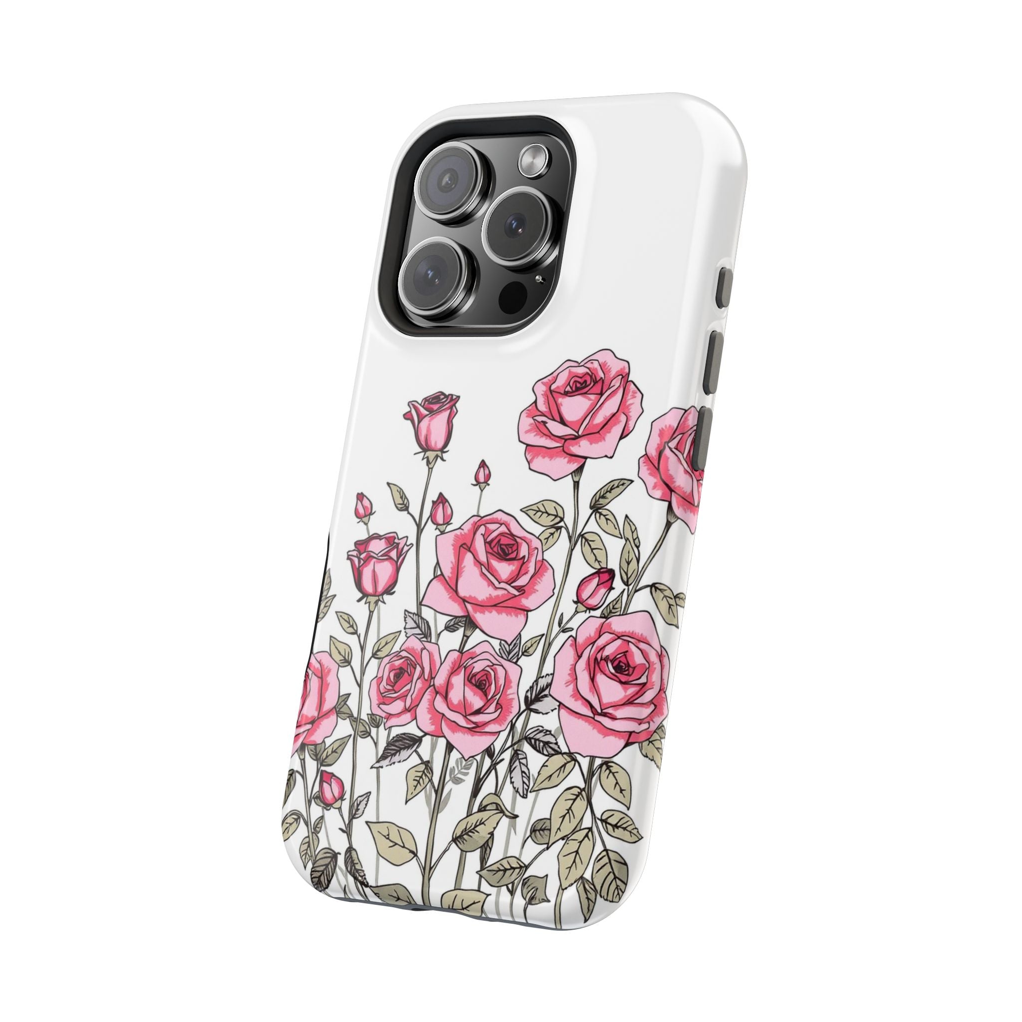 iPhone Rose Garden Hand-Drawn Sketch Slim Everyday Designer Case · iPhone Case