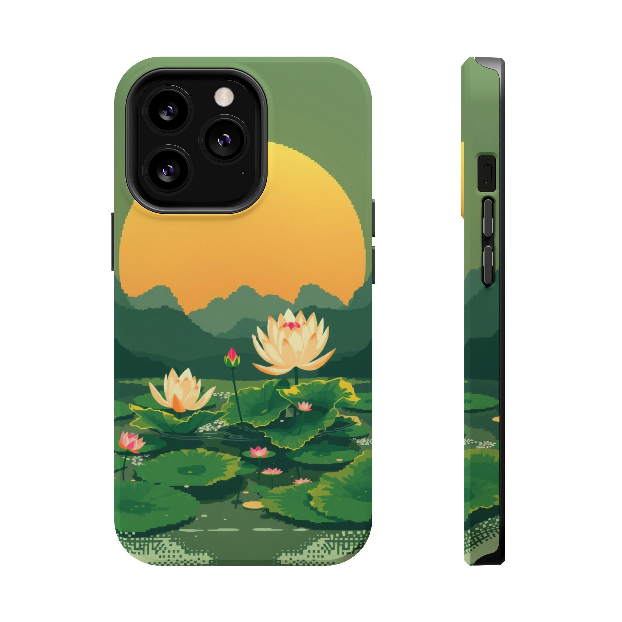 iPhone Lotus Pond Enchanted Art Slim Everyday Designer Case · iPhone Case