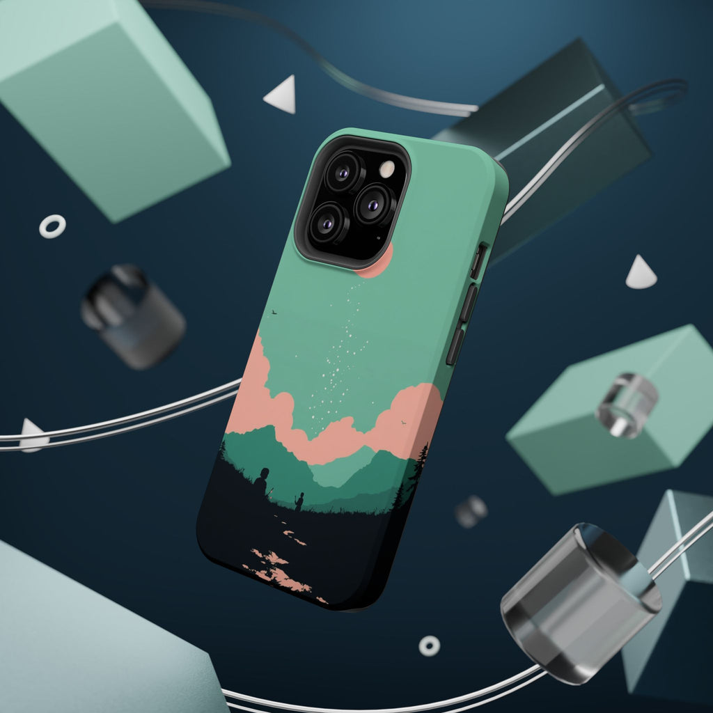 iPhone Magnetic Field Electric Art Bold Modern Everyday Snap Case · iPhone Case
