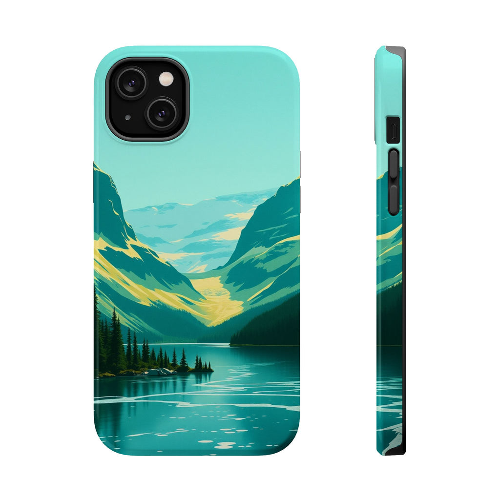iPhone Radiant Glacier Lake Design Bold Modern Everyday Snap Case · iPhone Case