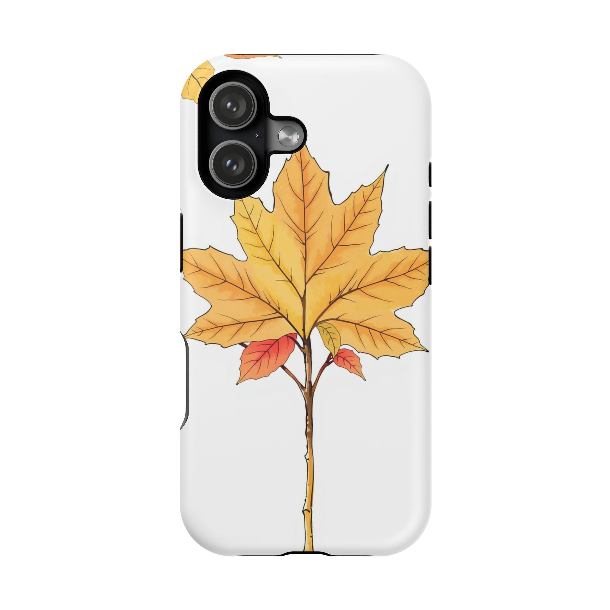 iPhone Mint And Blush Autumn Maple Bold Modern Everyday Snap Case · iPhone Case