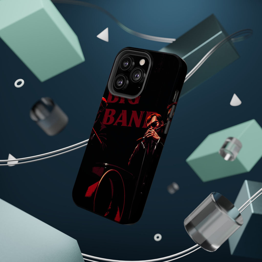 iPhone Black And Crimson Big Band Era Slim Everyday Designer Case · iPhone Case