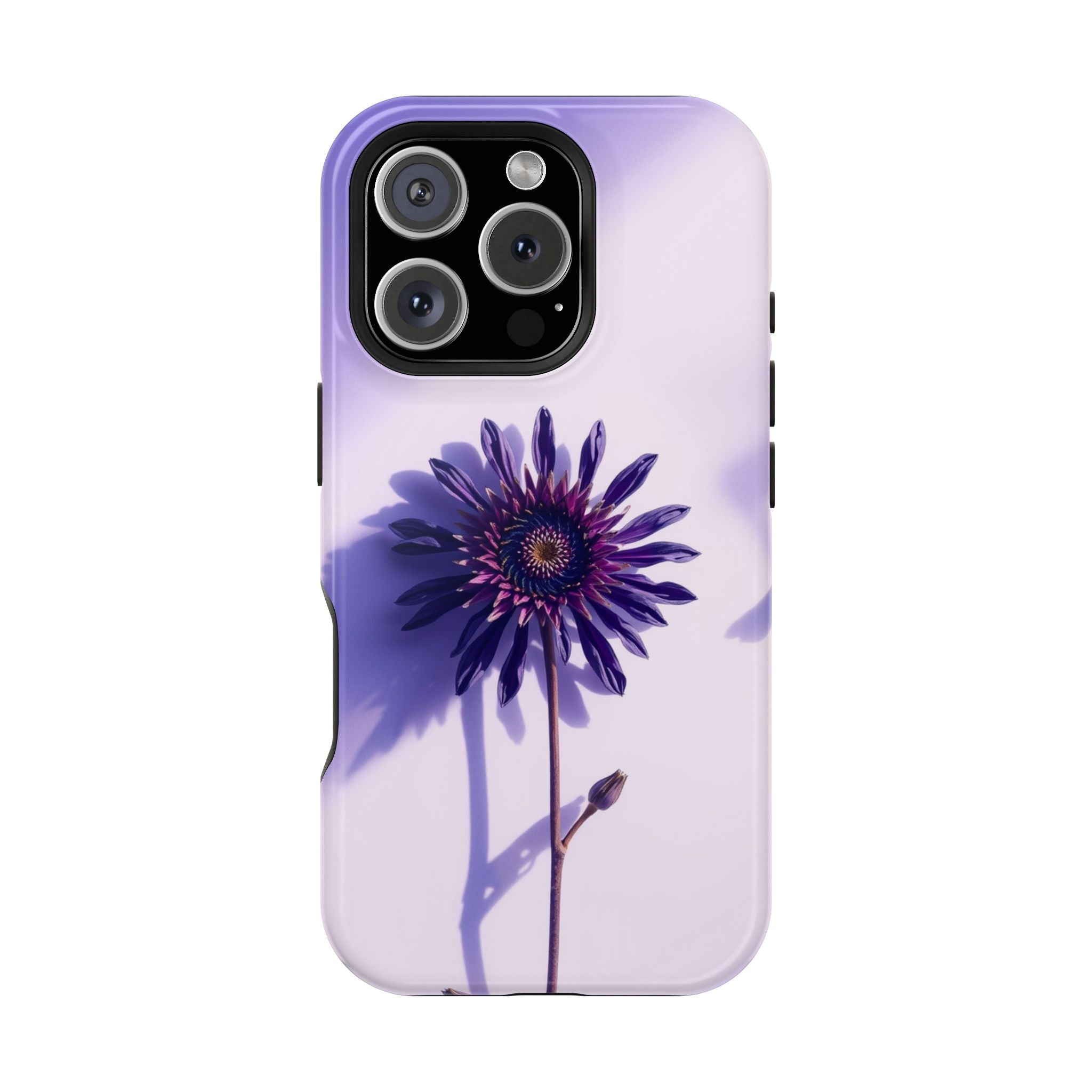 iPhone Indigo And Violet Dried Flower Flat Lay Soft iPhone Finish · iPhone Case