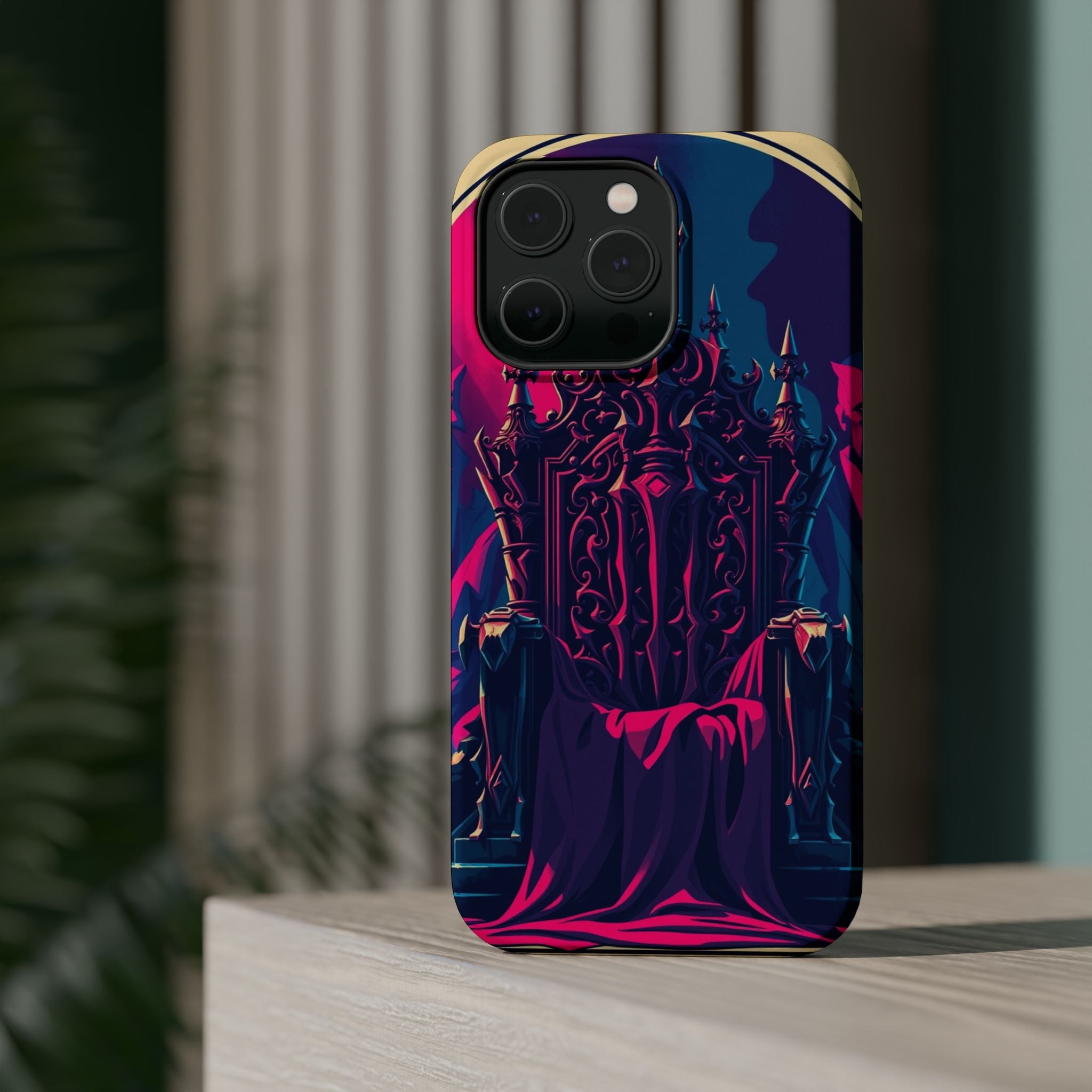 iPhone Lich King Throne Vintage Retro Poster Slim Everyday Designer Case · iPhon