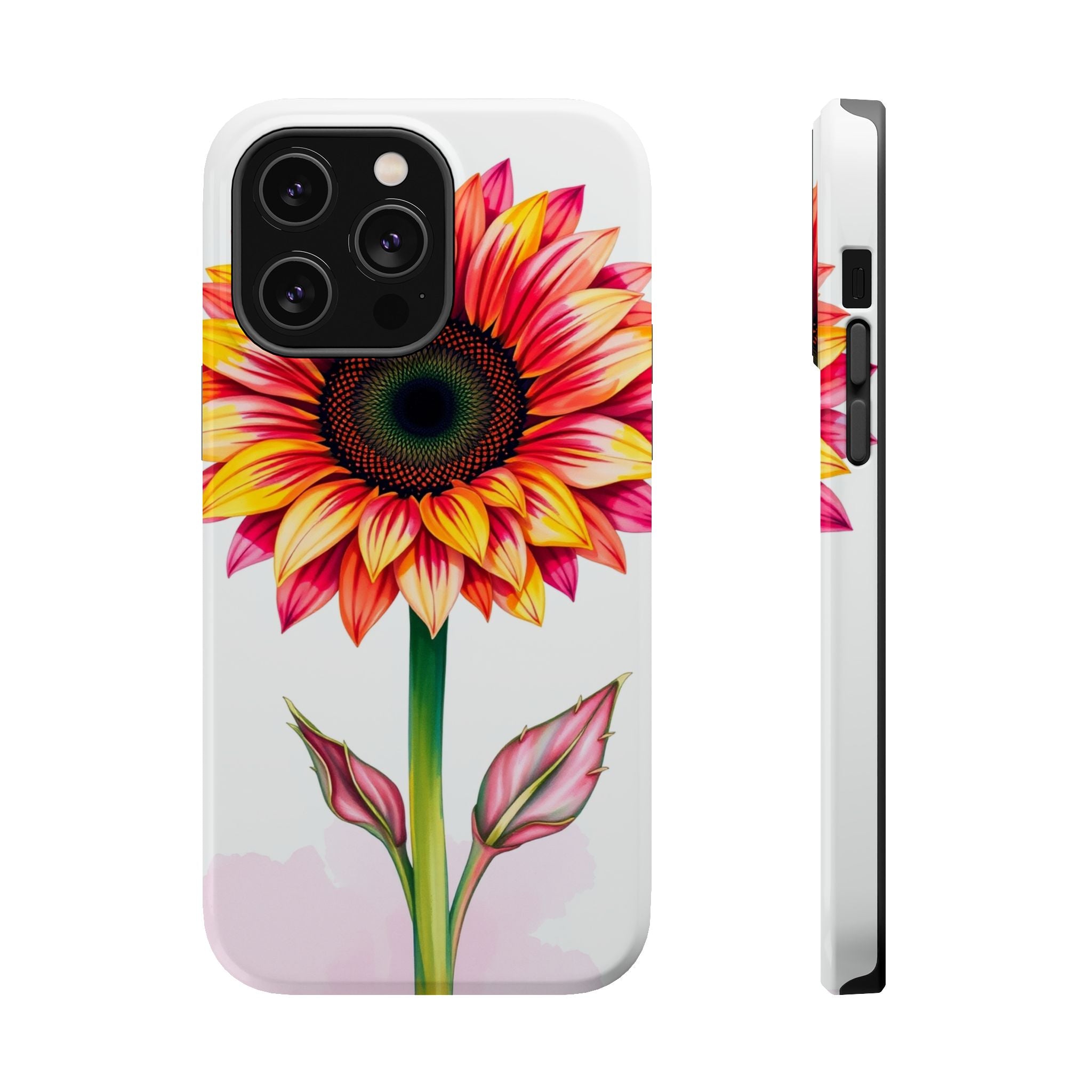 iPhone Sunflower Pop Vibrant Watercolor Slim Snap Case · iPhone Case