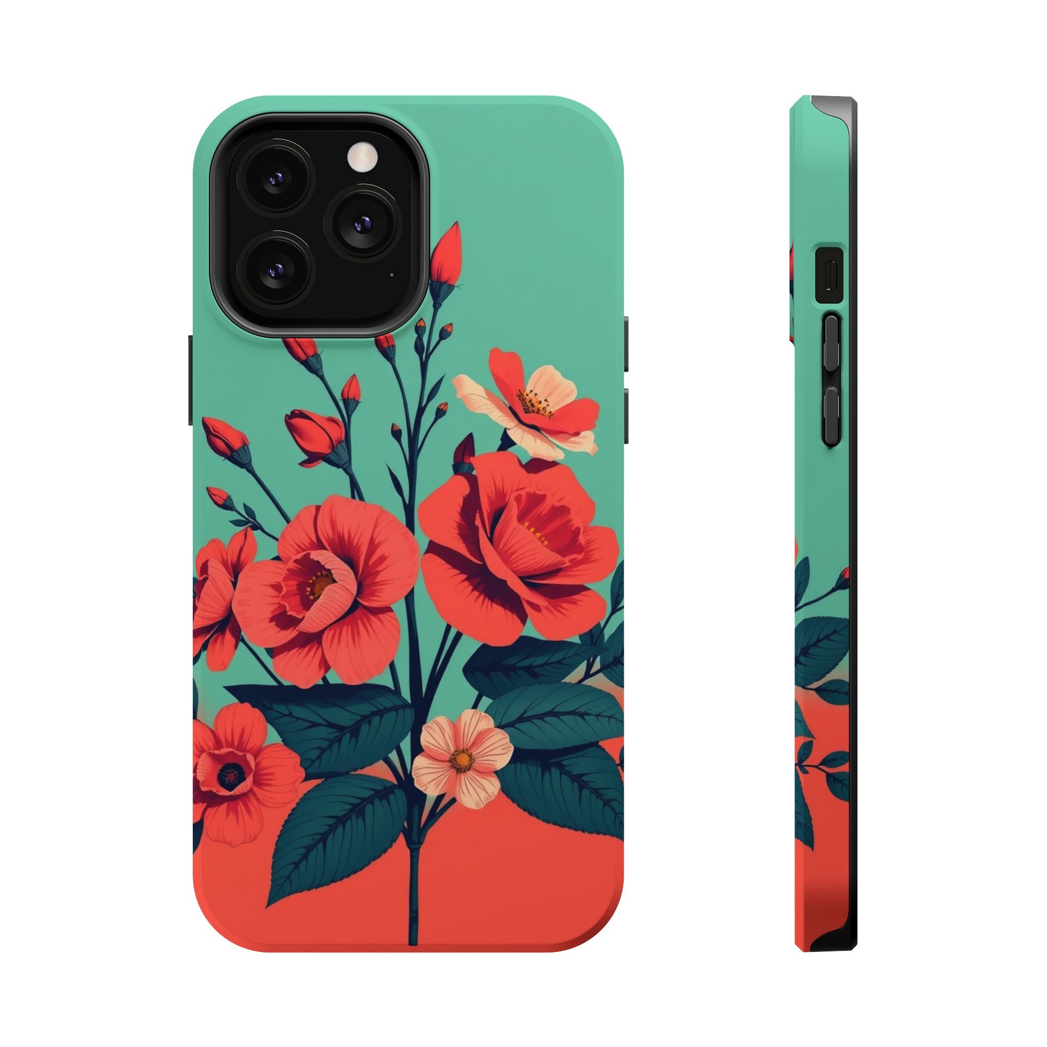 iPhone Pin-up Floral Cinematic Art Bold Modern Everyday Snap Case · iPhone Case