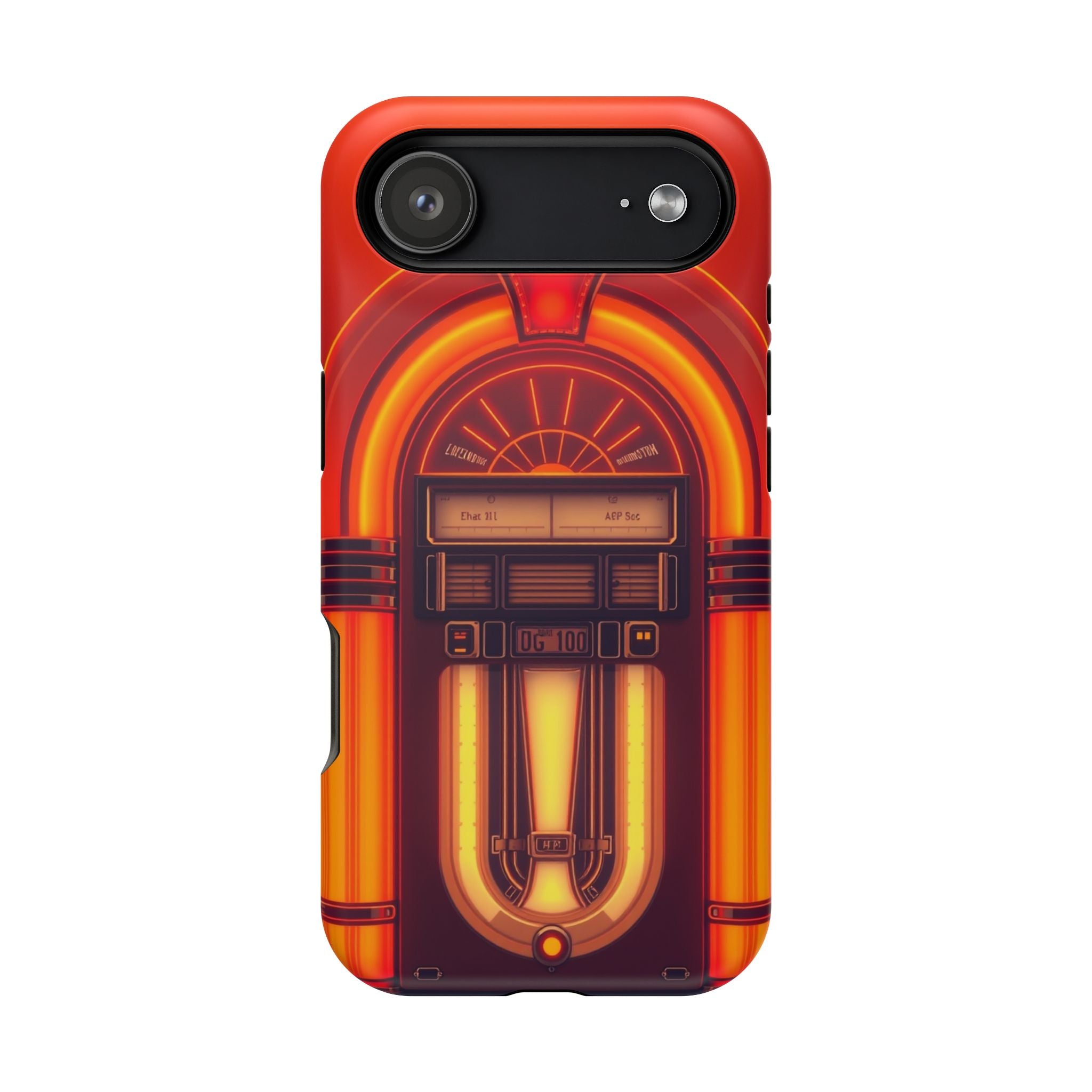 iPhone Jukebox Glow Neon Cyberpunk Bold Modern Everyday Snap Case · iPhone Case