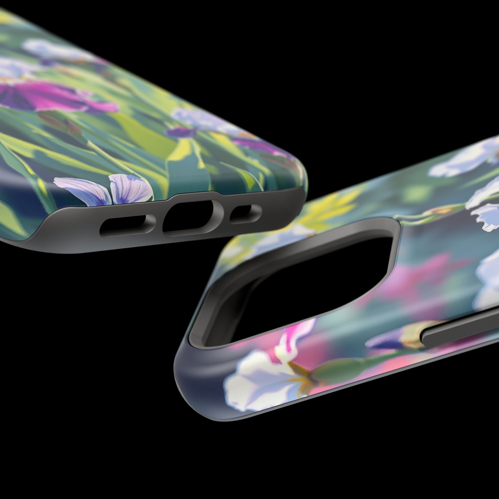 iPhone Vibrant Iris Garden Design Bold Modern Everyday Snap Case · iPhone Case