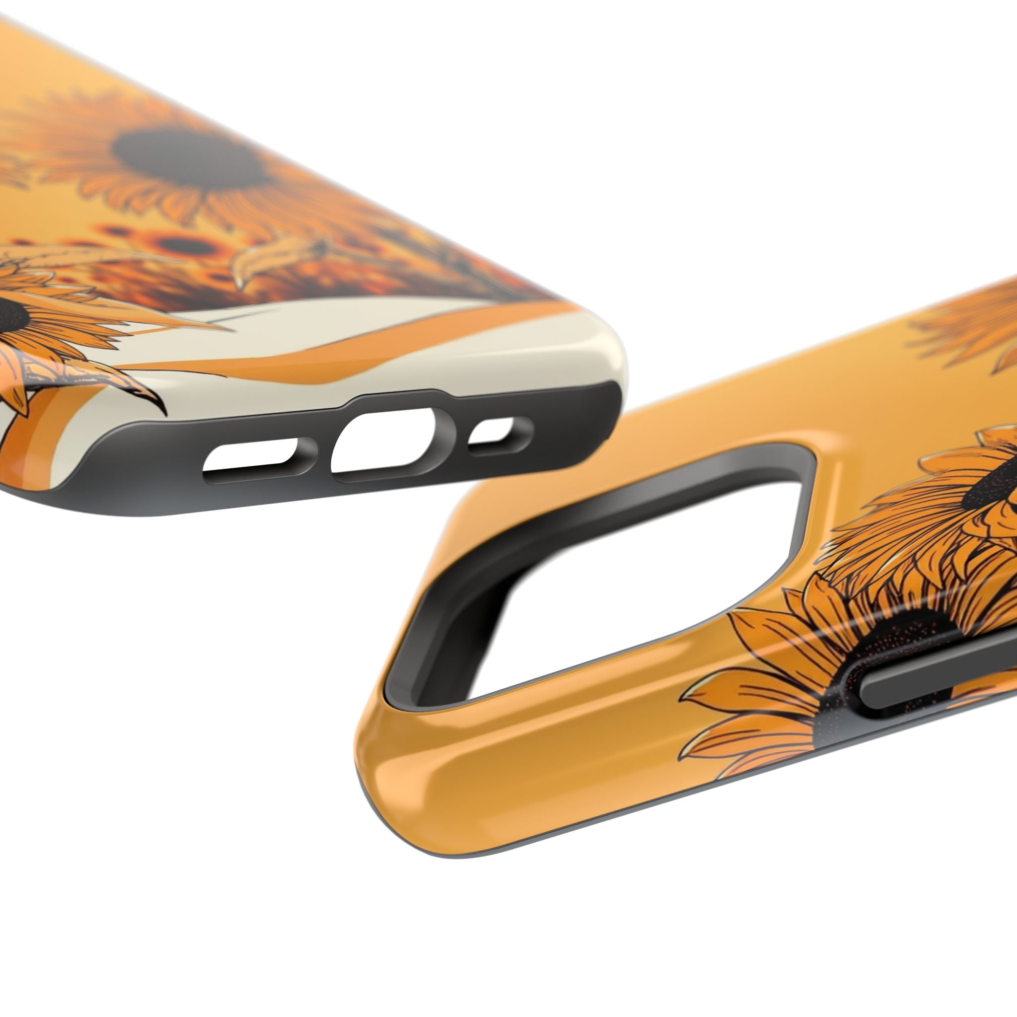 iPhone Burnt Orange And Sand Sunflower Pop Slim iPhone Everyday · iPhone Case