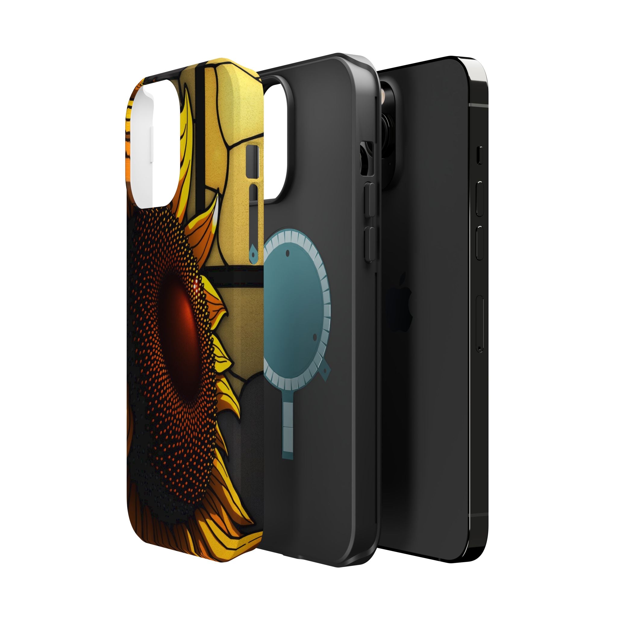 iPhone Sunflower Pop Stained Glass Bold Modern Everyday Snap Case · iPhone Case