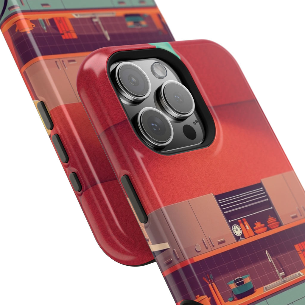 iPhone Earthy 1950s Kitchen Design Bold Modern Everyday Snap Case · iPhone Case