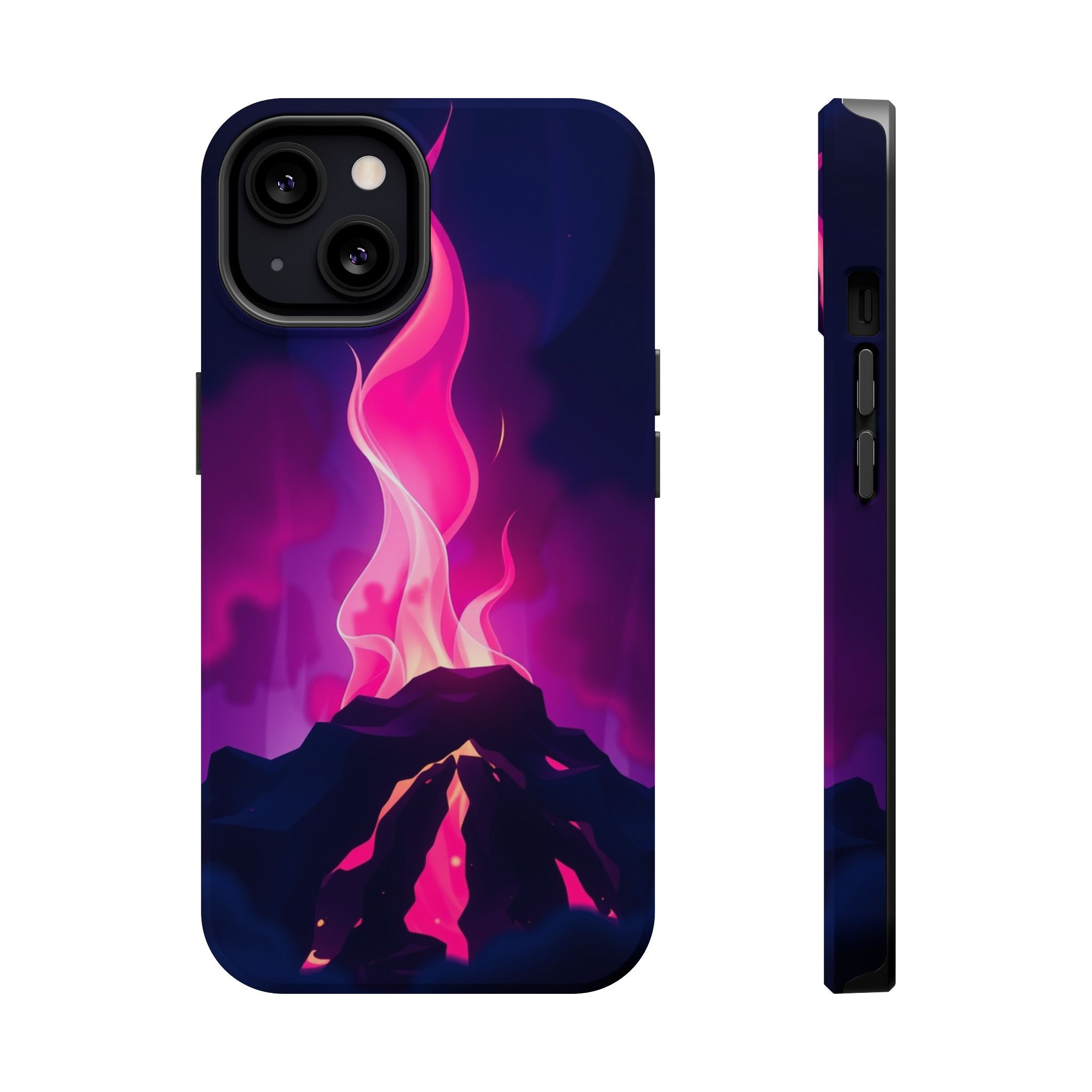 iPhone Cyan And Magenta Wildfire Glow Slim Everyday Designer Case · iPhone Case