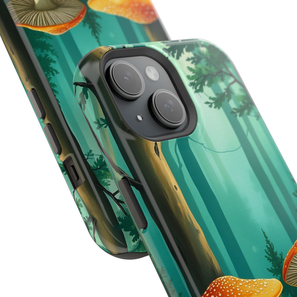 iPhone Mushroom Forest Oil Painting Impressionist iPhone Clean Minimal · iPhone