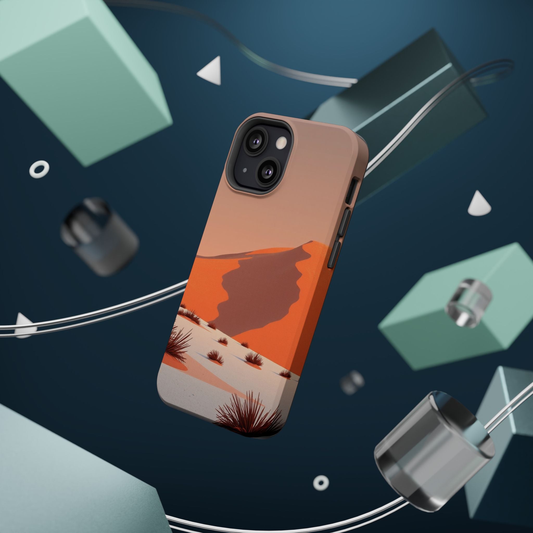iPhone Burnt Orange And Sand Snow Field Slim Everyday iPhone Designer · iPhone C