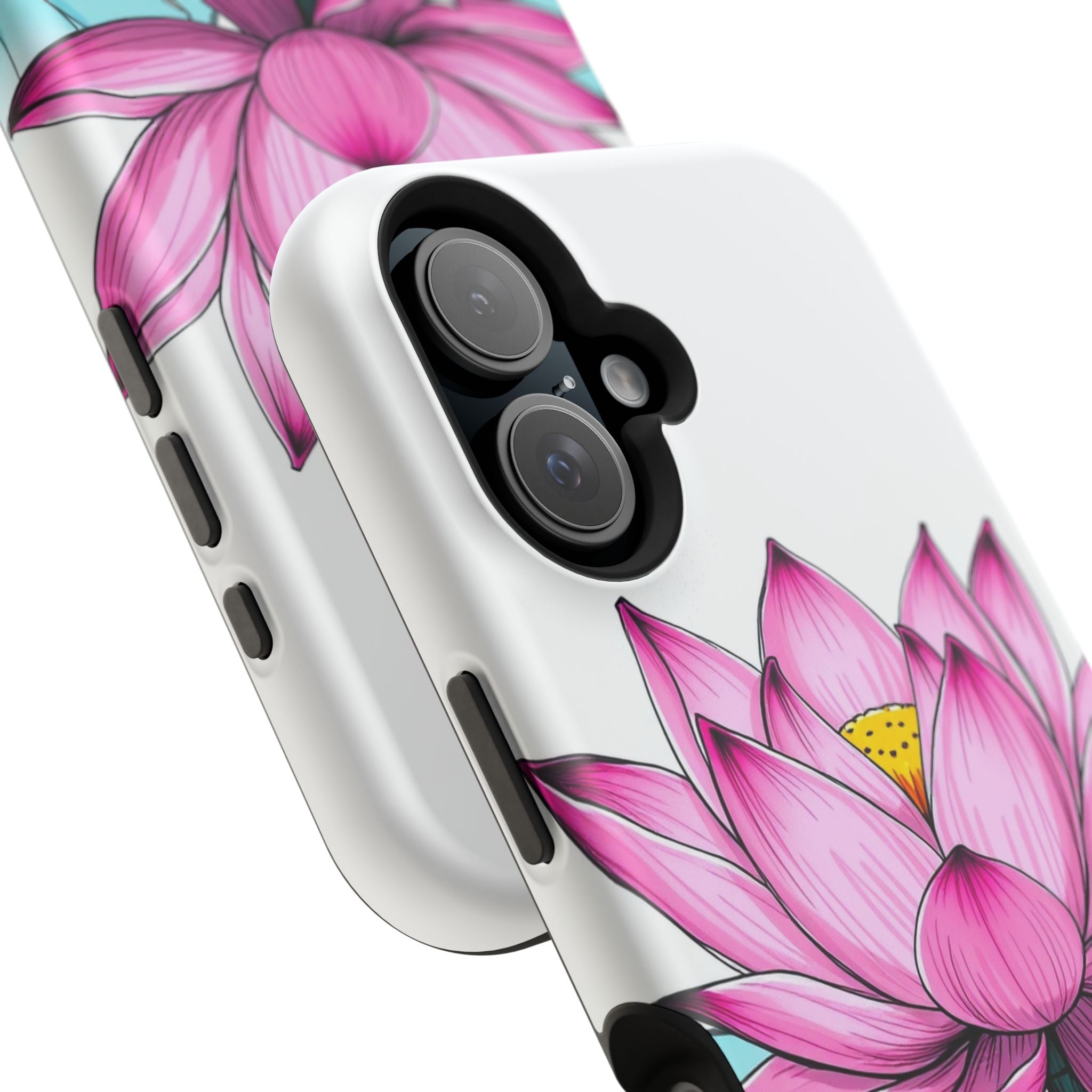 iPhone Vibrant Lotus Pond Design Bold Modern Everyday Snap Case · iPhone Case