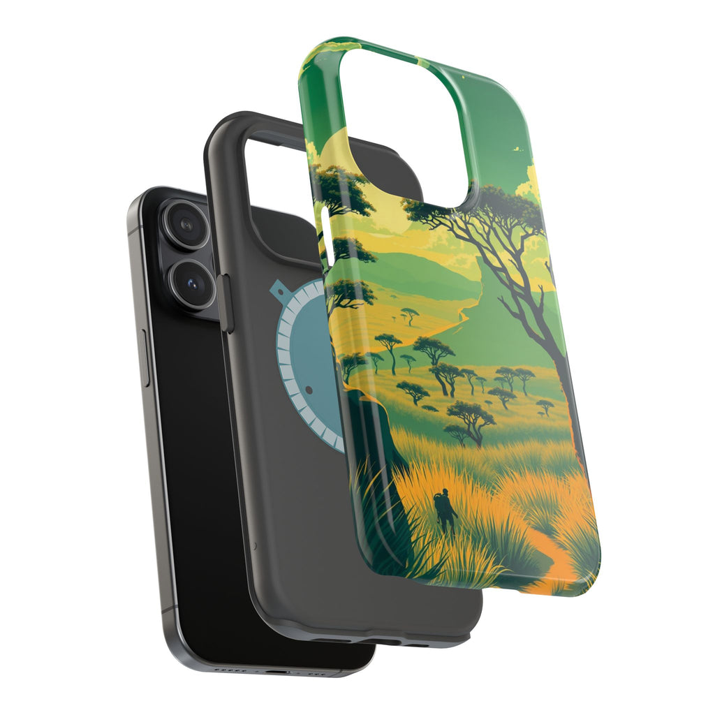 iPhone Savanna Horizon Pixel Art -Bit Slim Everyday Designer Case · iPhone Case