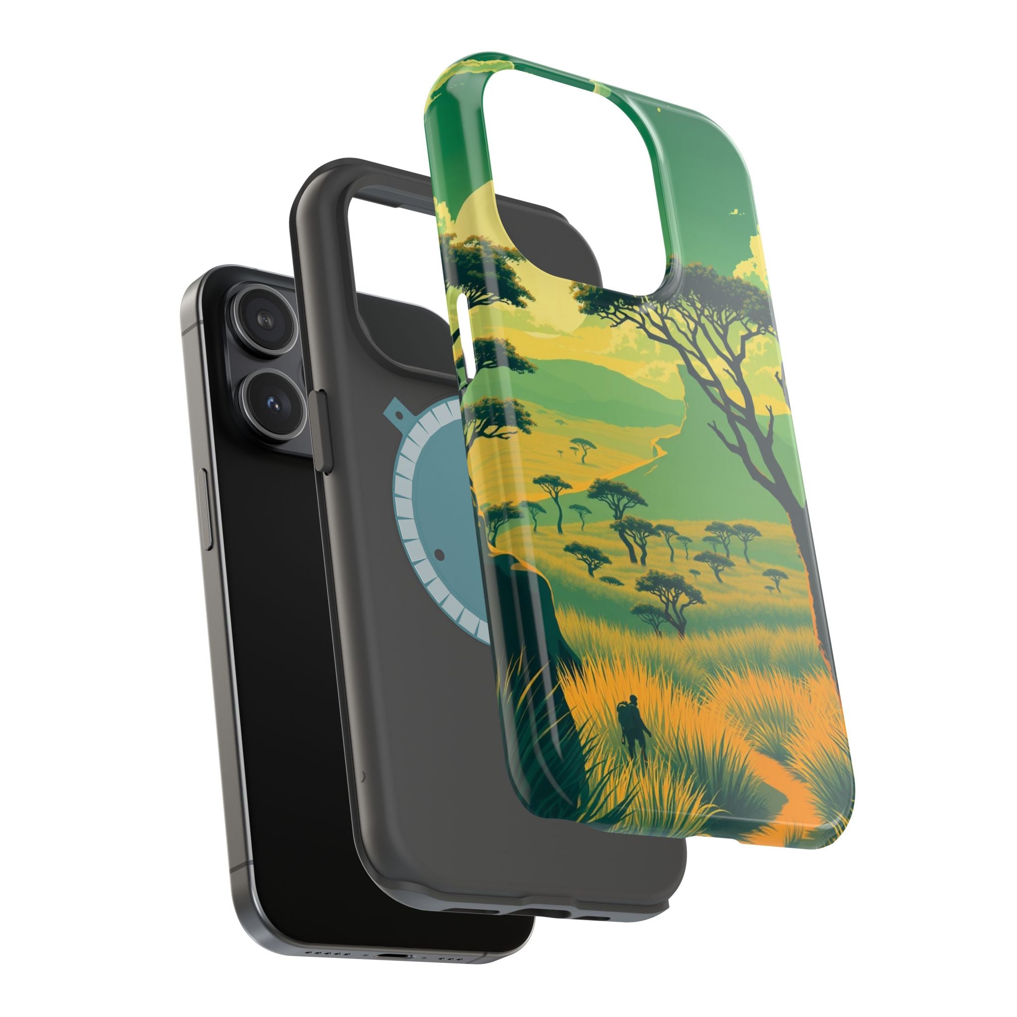iPhone Savanna Horizon Pixel Art -Bit Slim Everyday Designer Case · iPhone Case