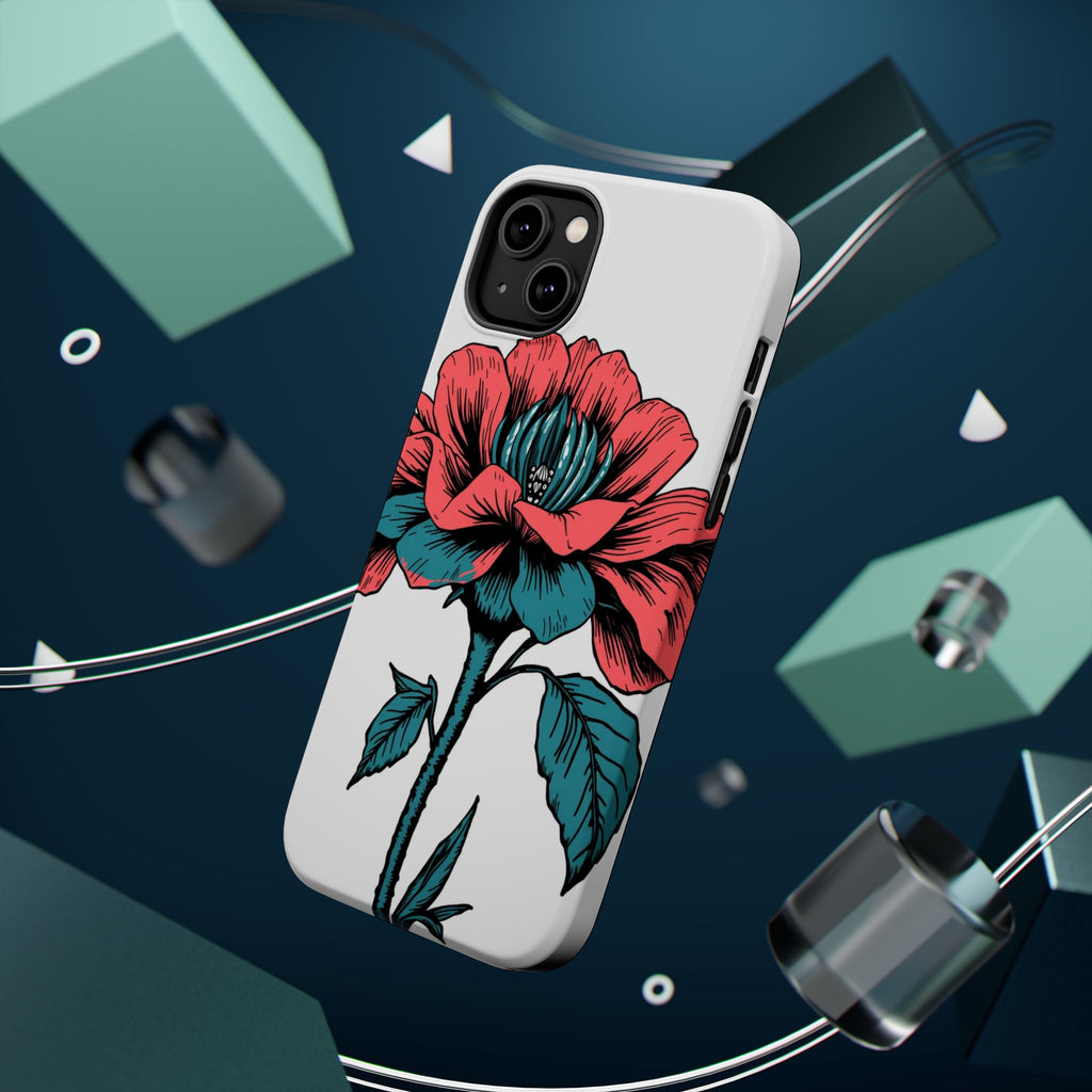 iPhone Garden Party Bloom Dark Gothic Ink Slim Snap Case · iPhone Case