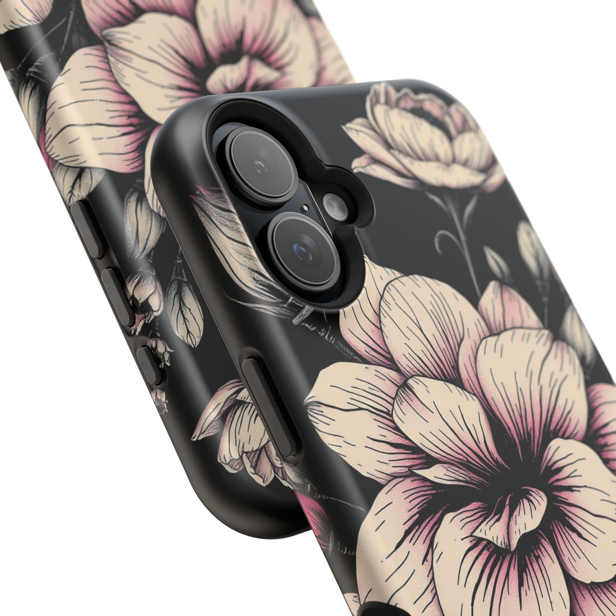 iPhone Floral Dark Academia Gothic Ink Slim Everyday Designer Case · iPhone Case