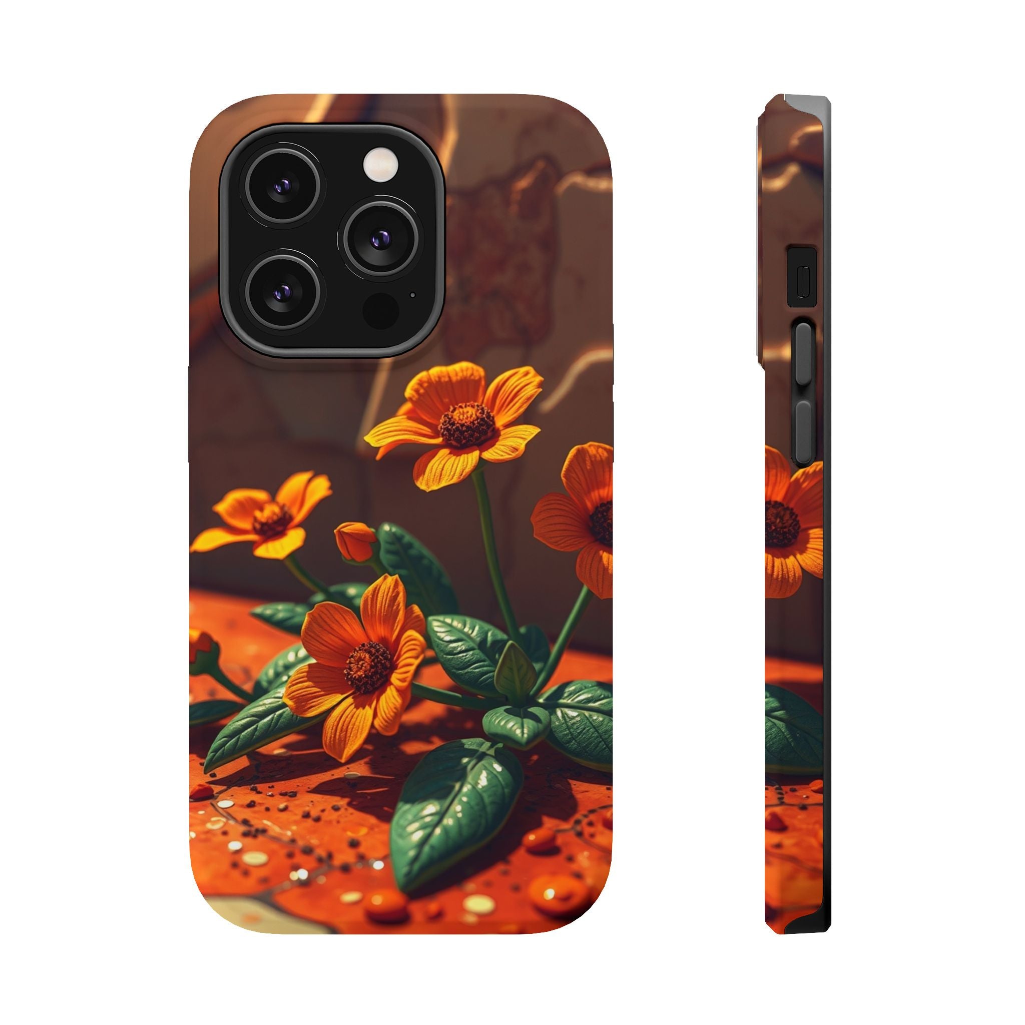iPhone Floral Terrazzo Bold Art Slim Everyday Designer Case · iPhone Case