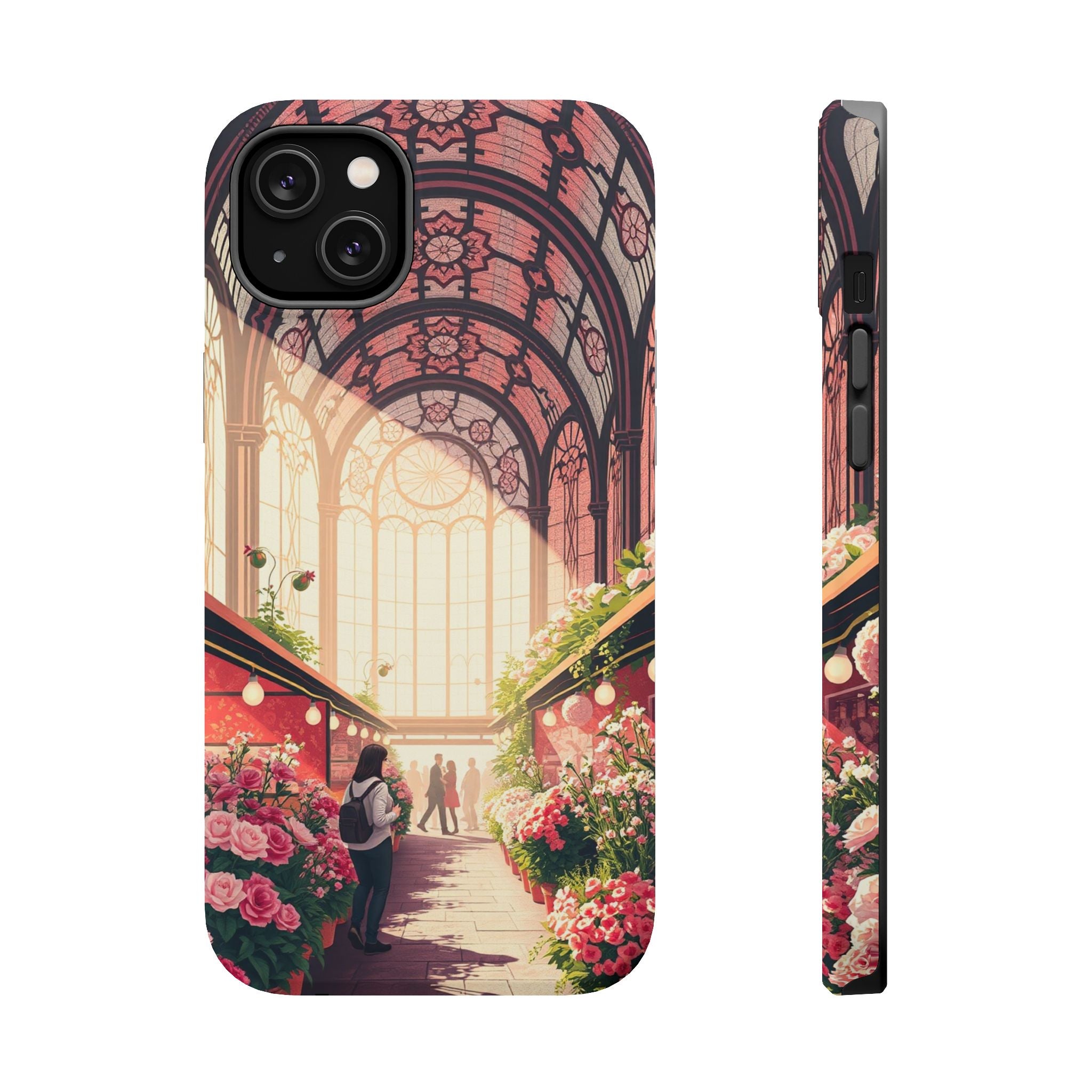 iPhone Flower Market Stained Glass Bold Modern Everyday Snap Case · iPhone Case