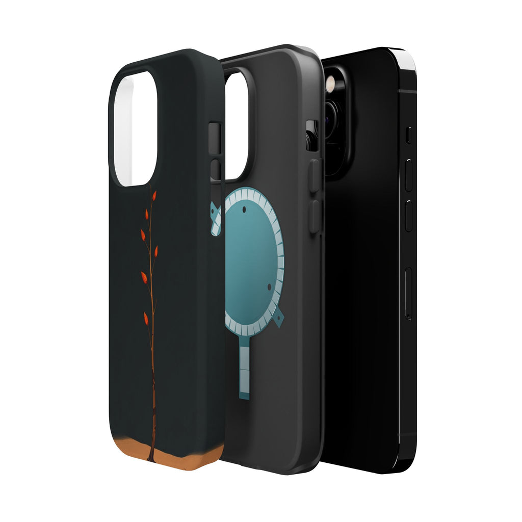 iPhone Burnt Orange And Sand Minimalist Stem Slim iPhone Everyday · iPhone Case