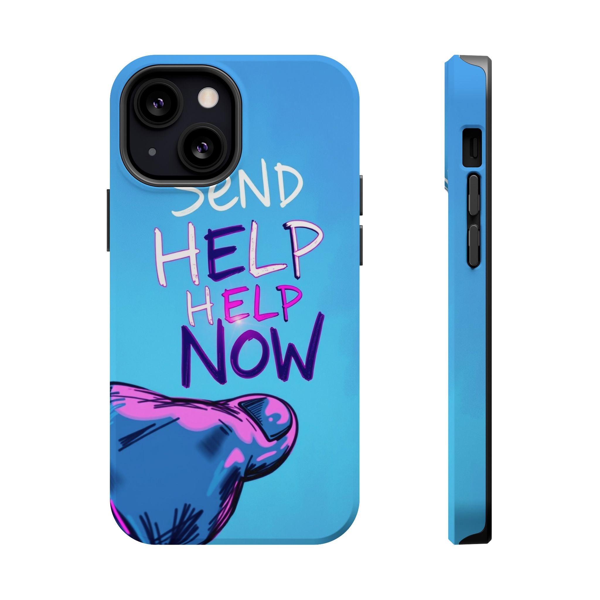 iPhone Radiant Send Help Now Design Slim Everyday Designer Case · iPhone Case