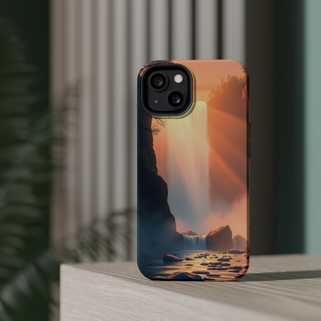 iPhone Waterfall Mist Bold Art 17 Bold Modern Everyday Snap Case · iPhone Case