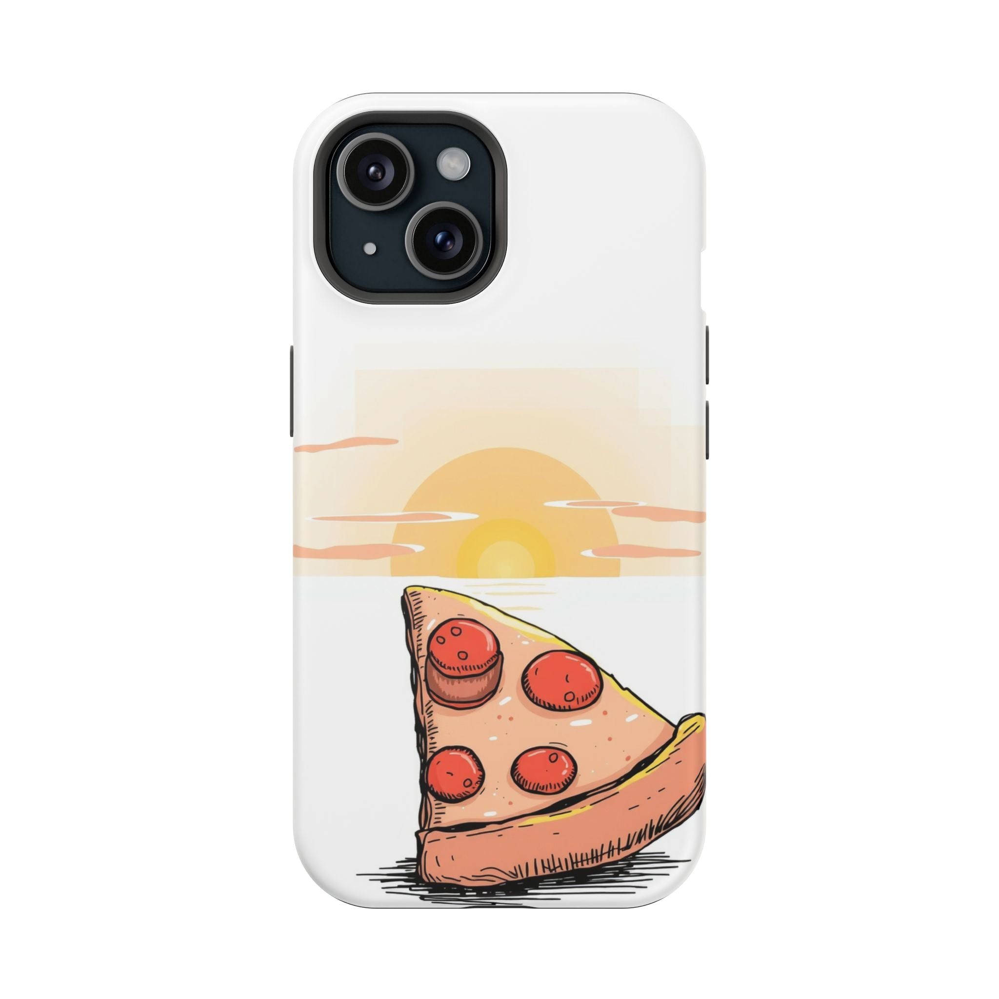 iPhone Earthy Pizza Slice Sunset Design Slim Everyday Designer Case · iPhone Cas