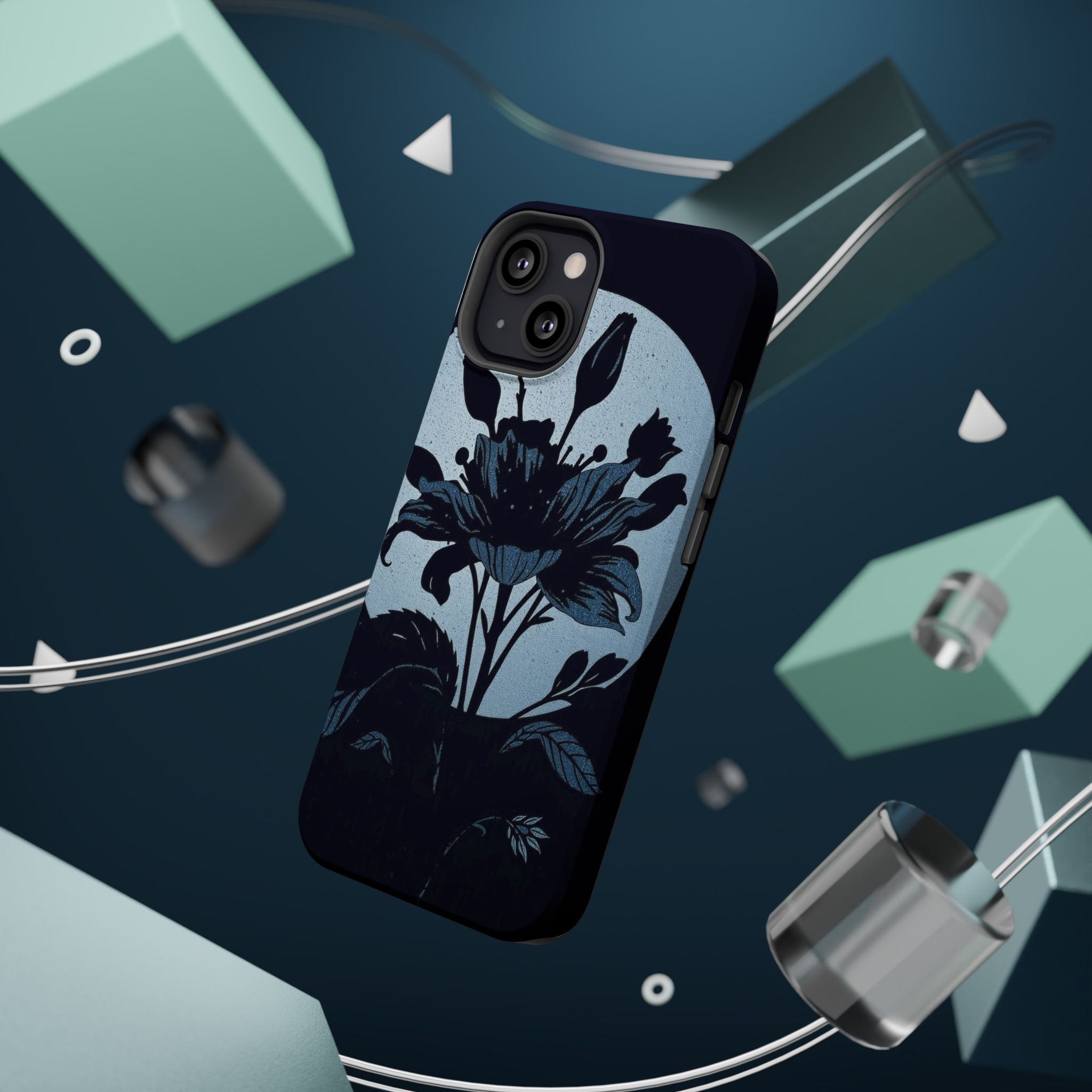 iPhone Radiant Floral Silhouette Design Slim Everyday Designer Case · iPhone Cas