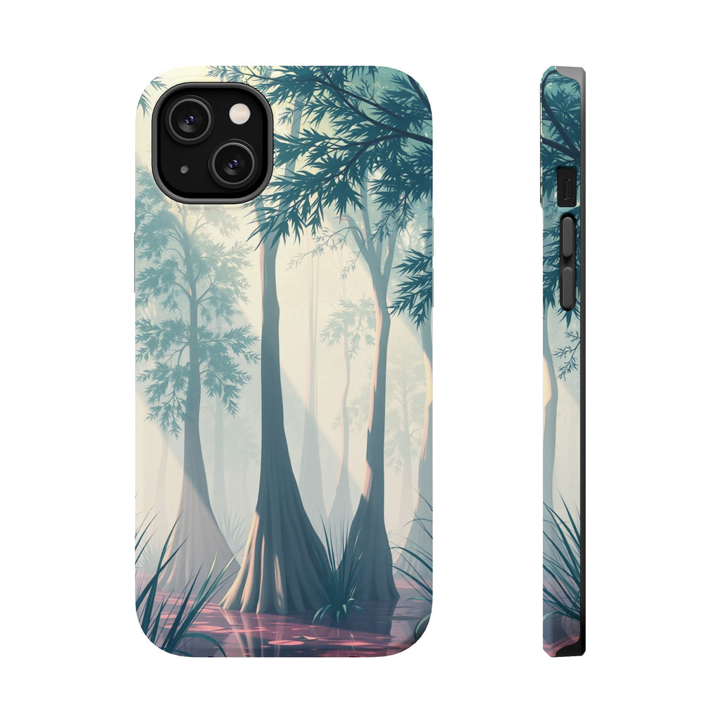 iPhone Mint And Blush Cypress Swamp Slim Everyday Designer Case · iPhone Case