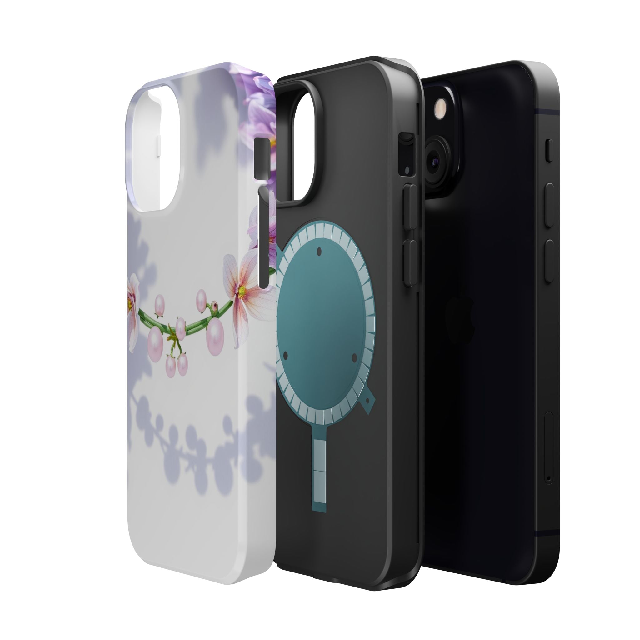 iPhone Vibrant Floral Crown Design Clean Minimal Snap Cas Slim Snap Case · iPhon