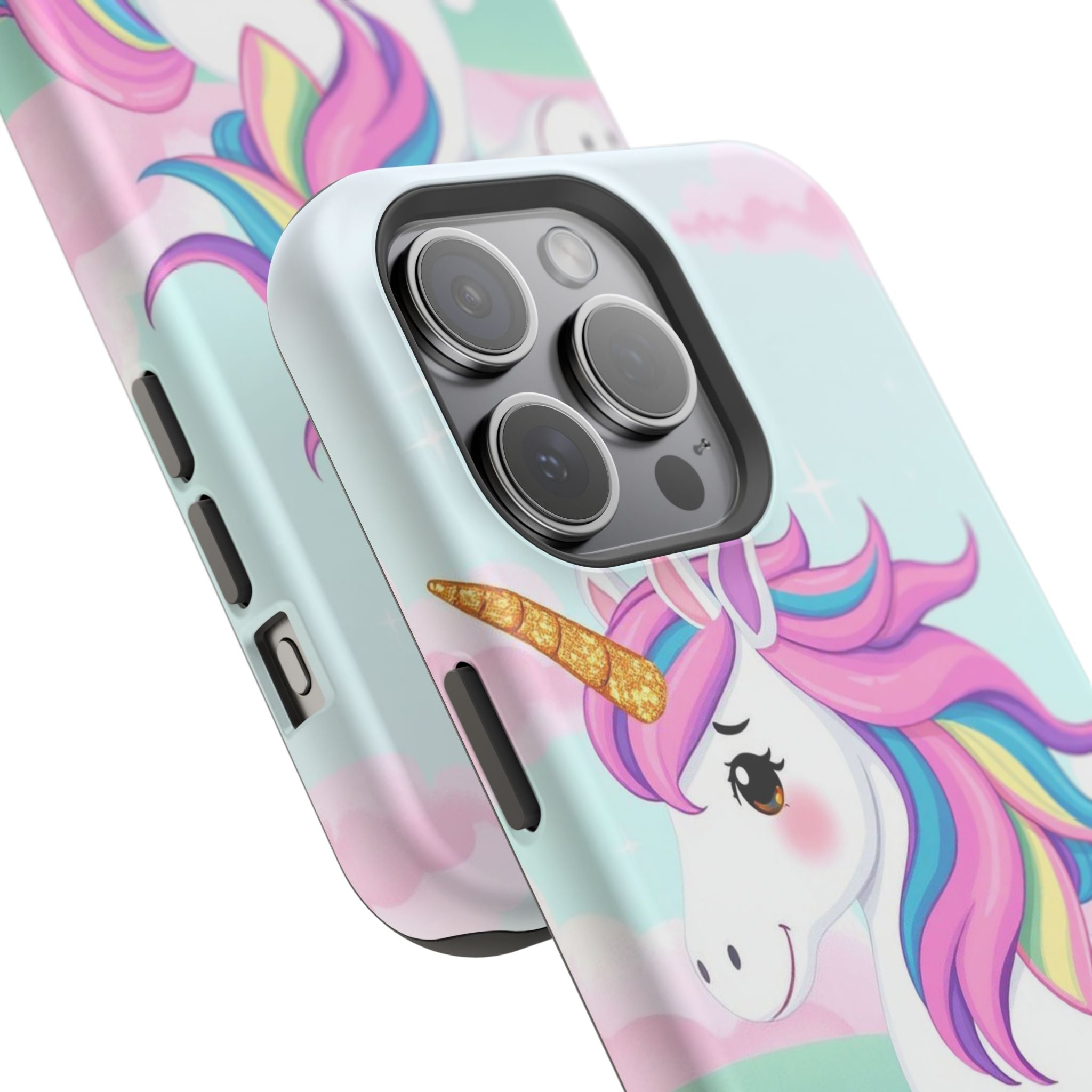 iPhone Rainbow Unicorn Kids Fun Soft iPhone Phone Case Gift Finish · iPhone Case