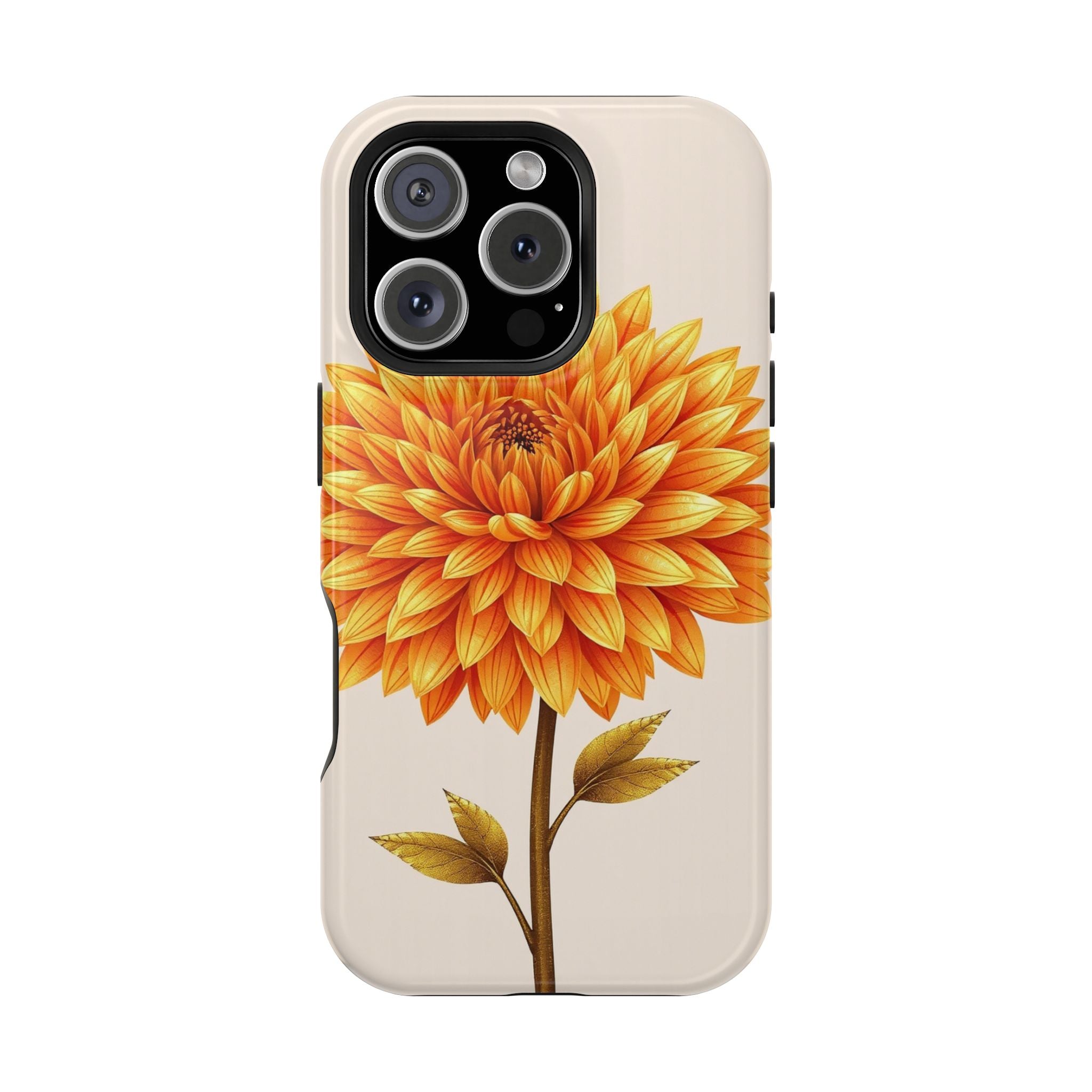 iPhone Chrysanthemum Classic Gold Foil Luxury Slim iPhone Everyday · iPhone Case