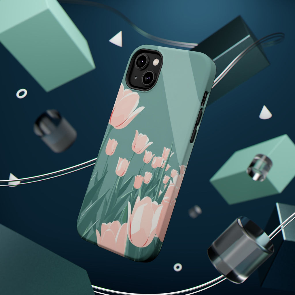 iPhone Tulip Row Enchanted Art Slim Everyday Designer Case · iPhone Case