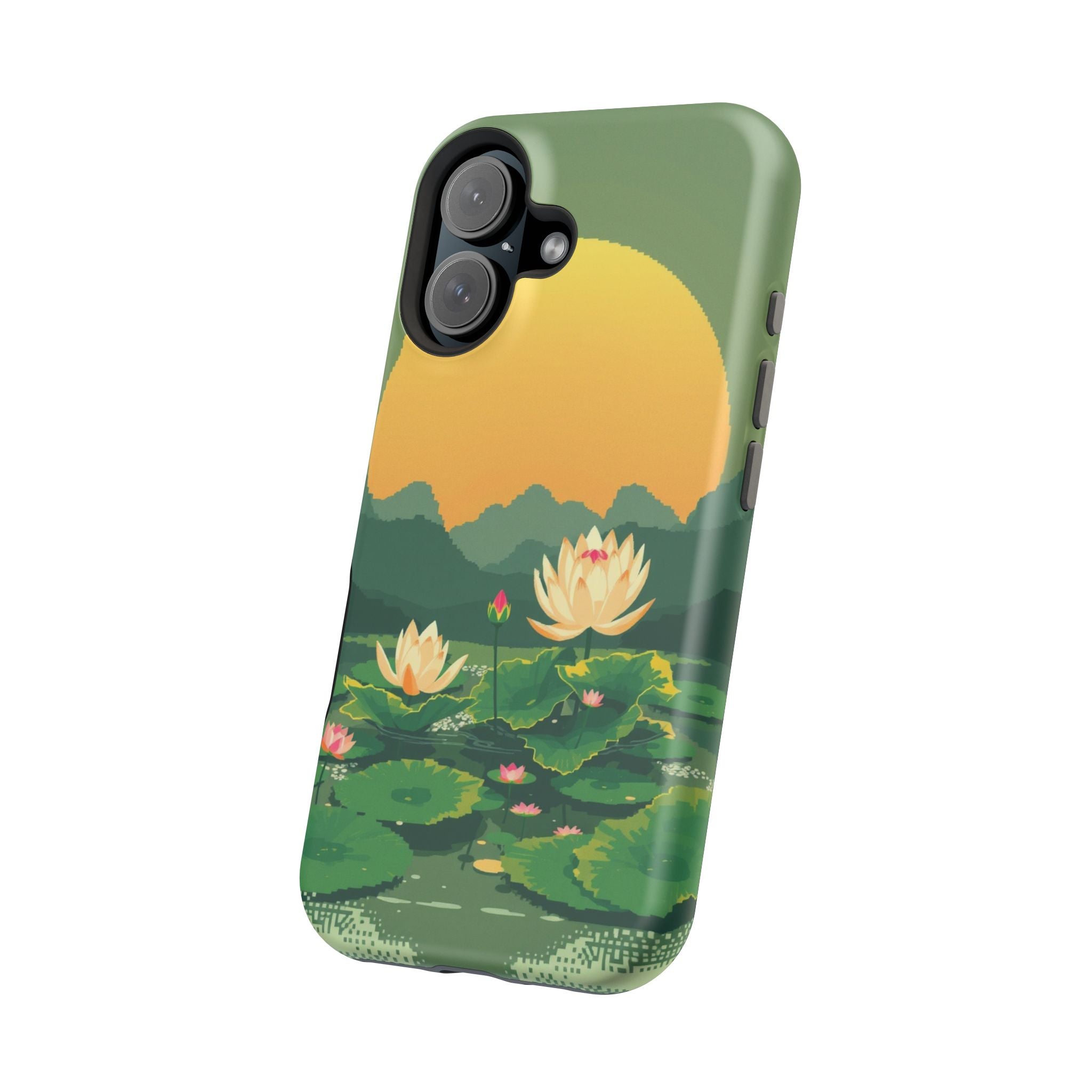 iPhone Lotus Pond Enchanted Art Slim Everyday Designer Case · iPhone Case